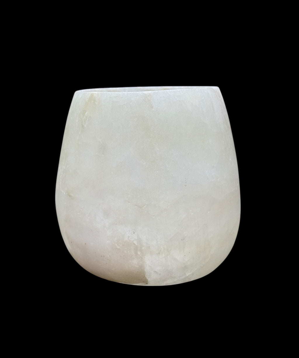 Glow in the Dark Alabaster Vase