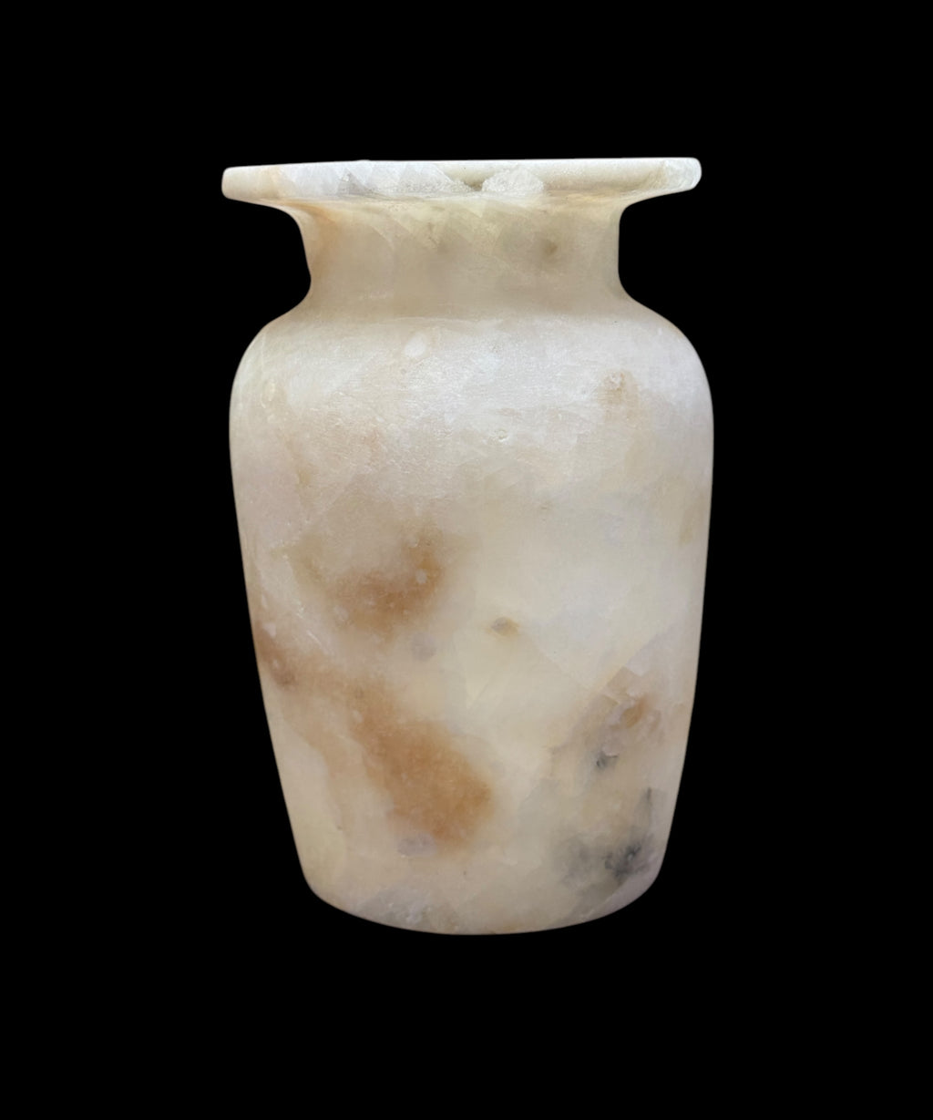 Glow in the Dark Alabaster Vase