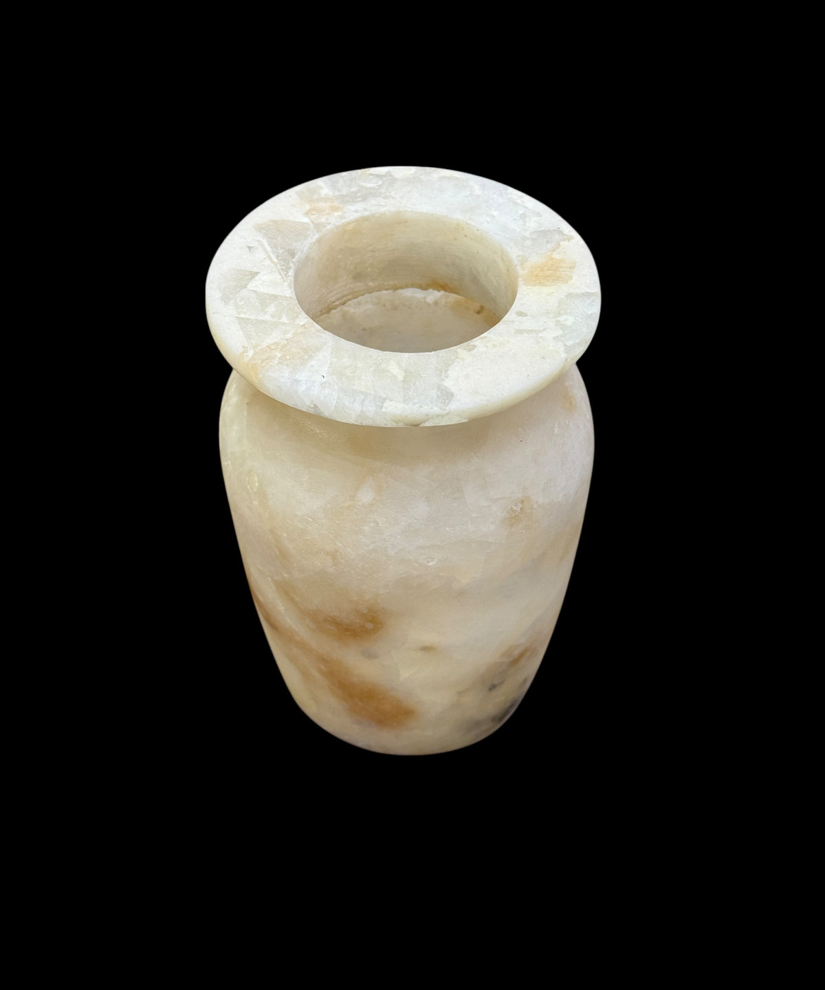 Glow in the Dark Alabaster Vase