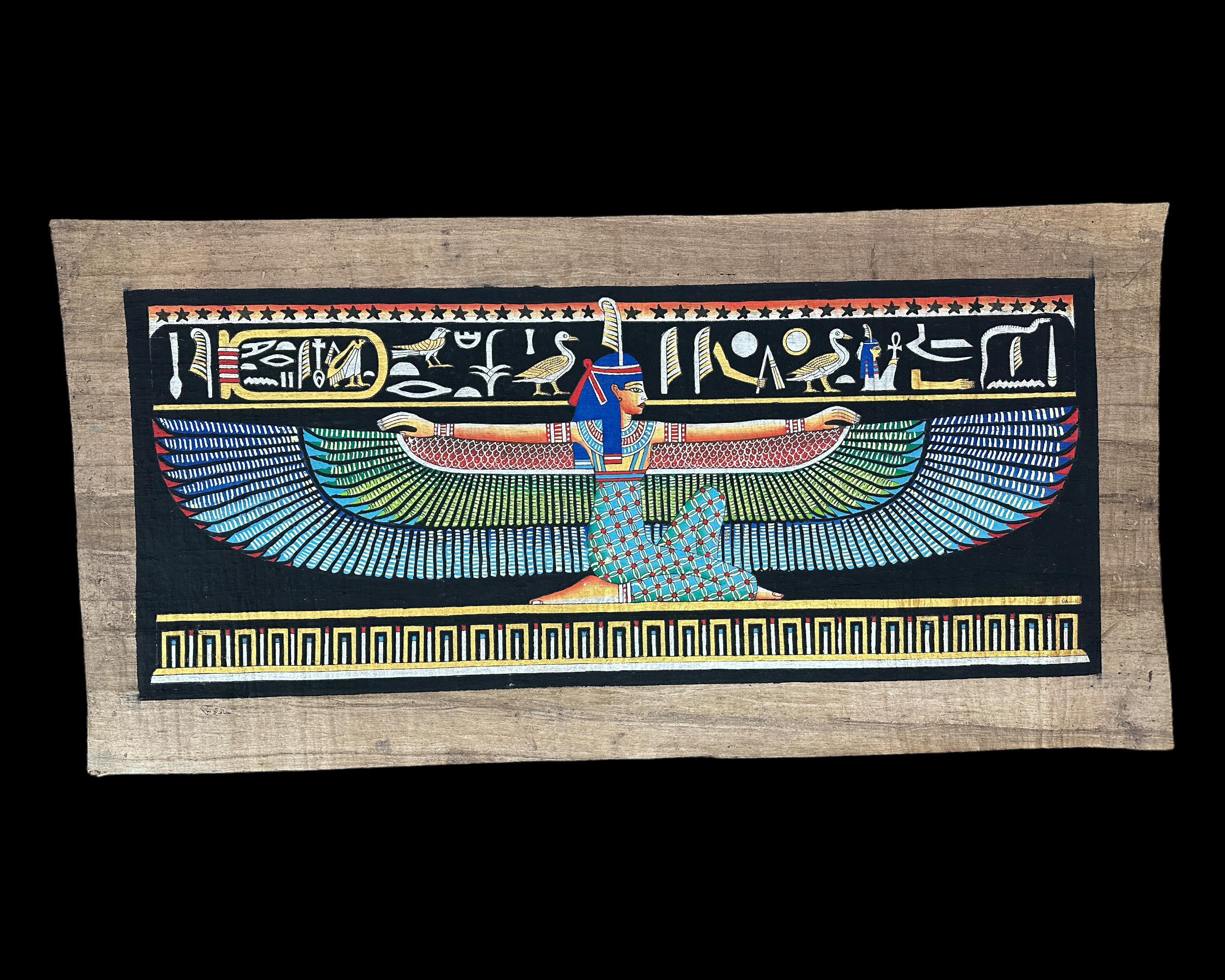 Goddess Ma'at Papyrus - 60x120cm