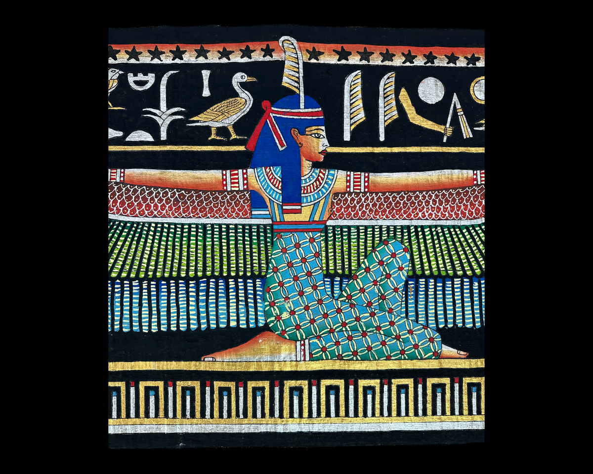 Goddess Ma'at Papyrus - 60x120cm