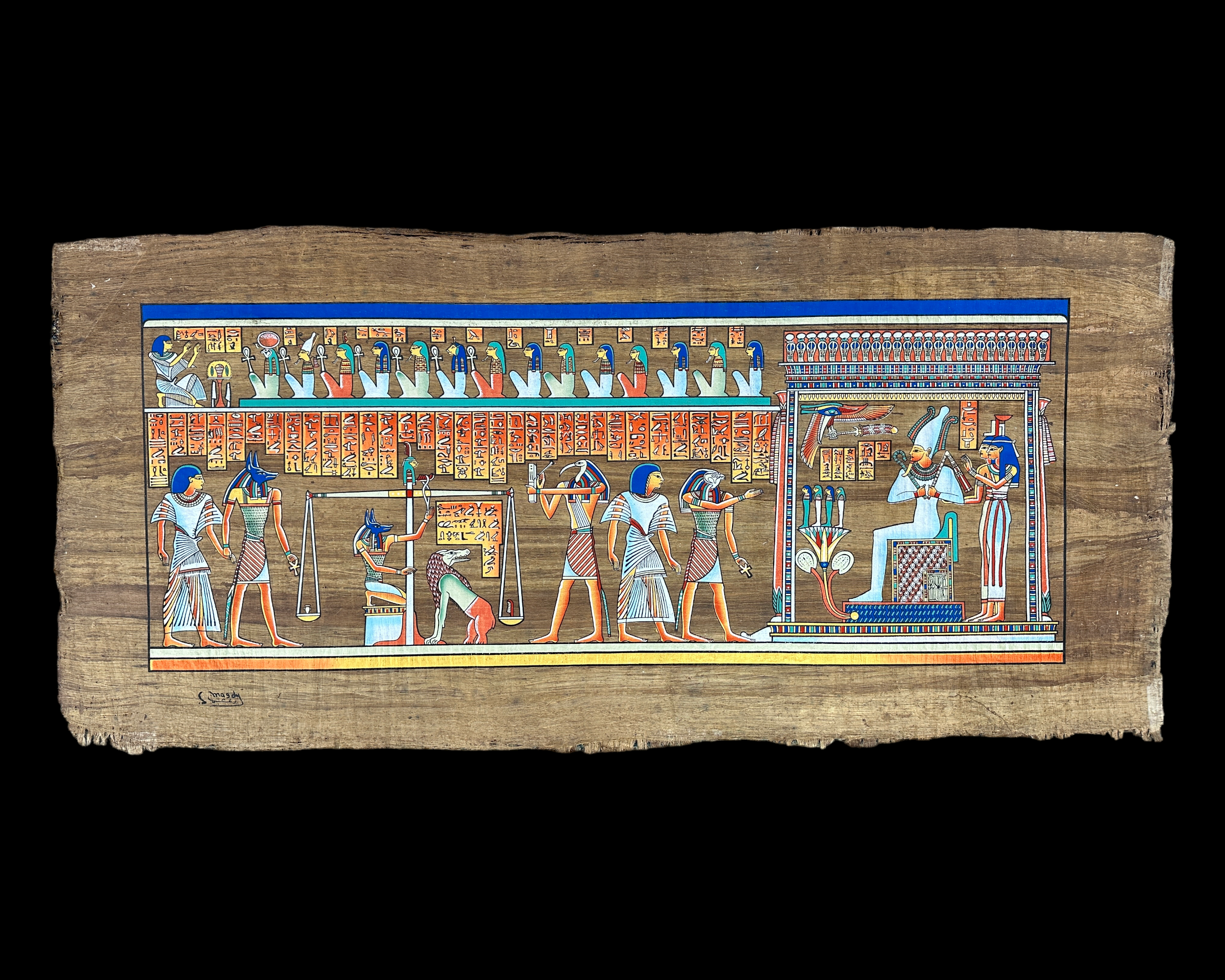 Hall of Judgement Papyrus - 43x90cm