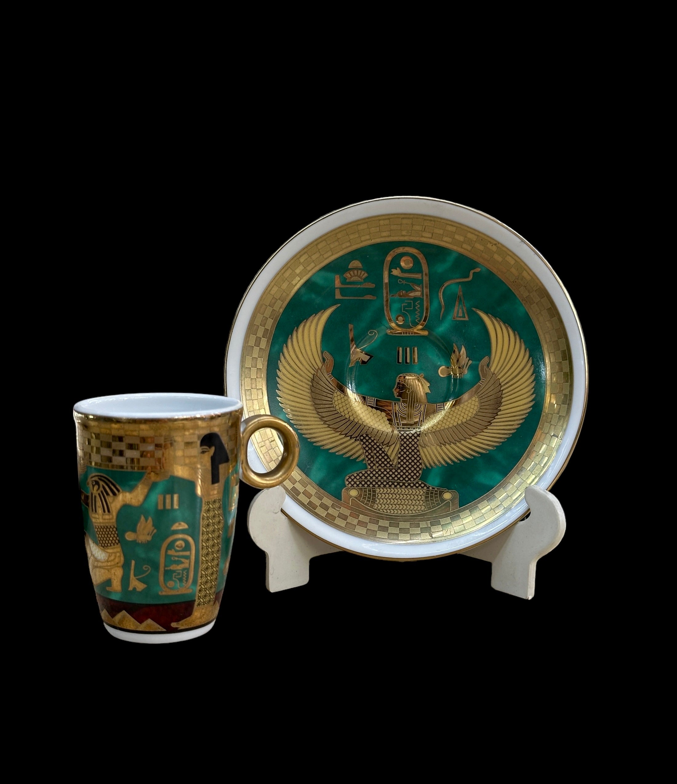 Isis and Horus Tea Cup and Saucer Set