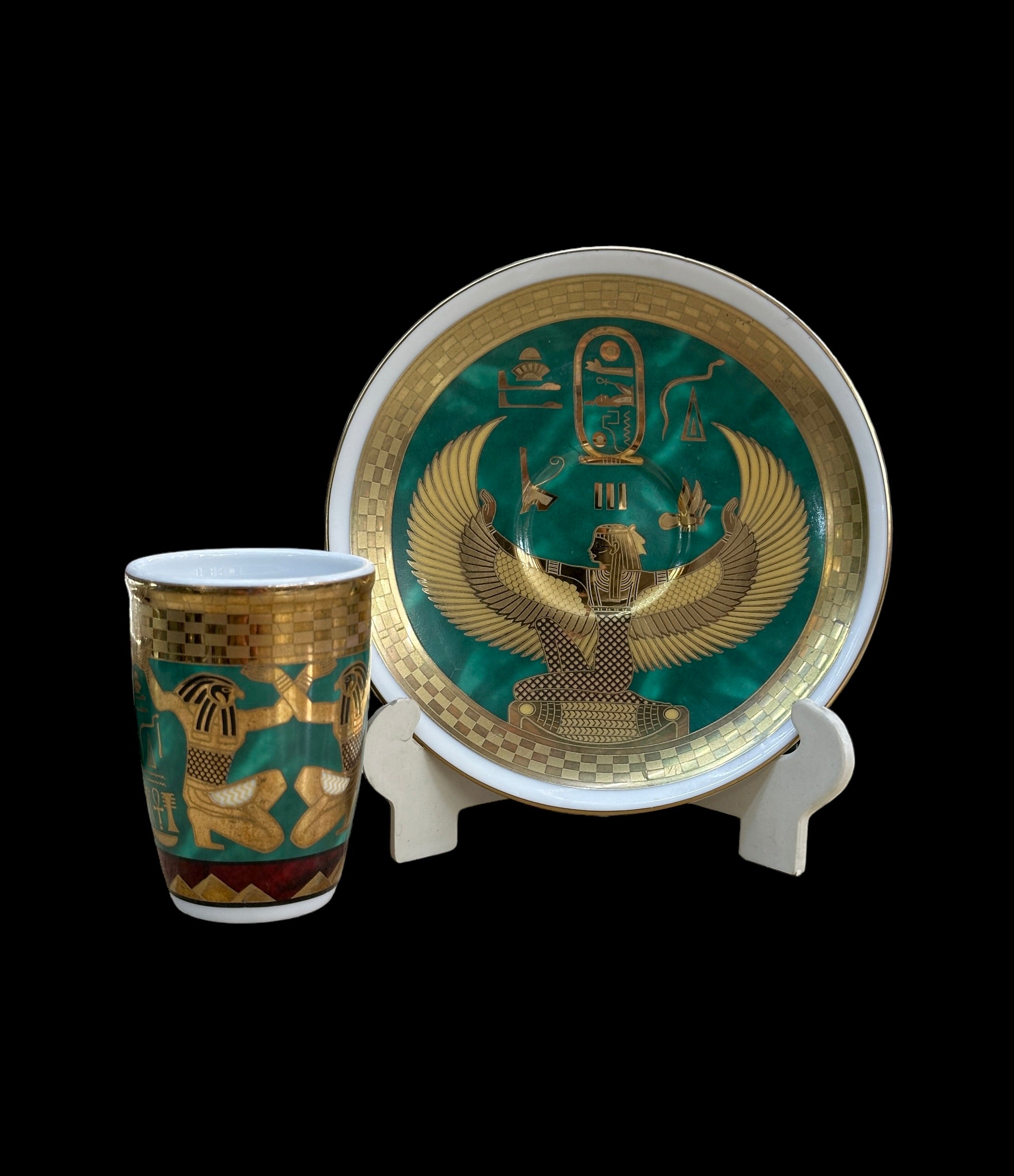 Isis and Horus Tea Cup and Saucer Set