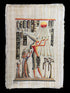 Akhenaten worshipping Aten Papyrus - 100x70cm