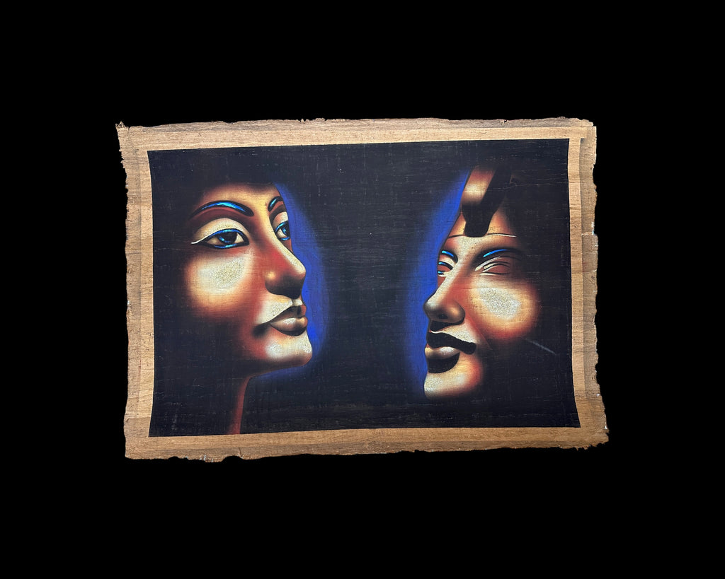 Akhenaten & Nefertiti Papyrus - 100x70cm