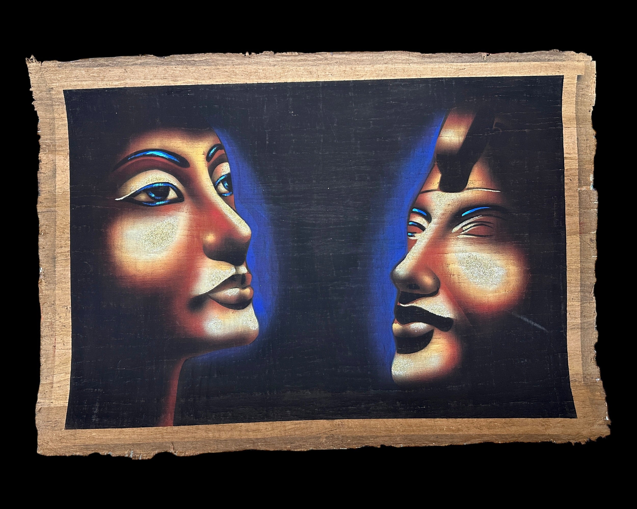 Akhenaten & Nefertiti Papyrus - 100x70cm