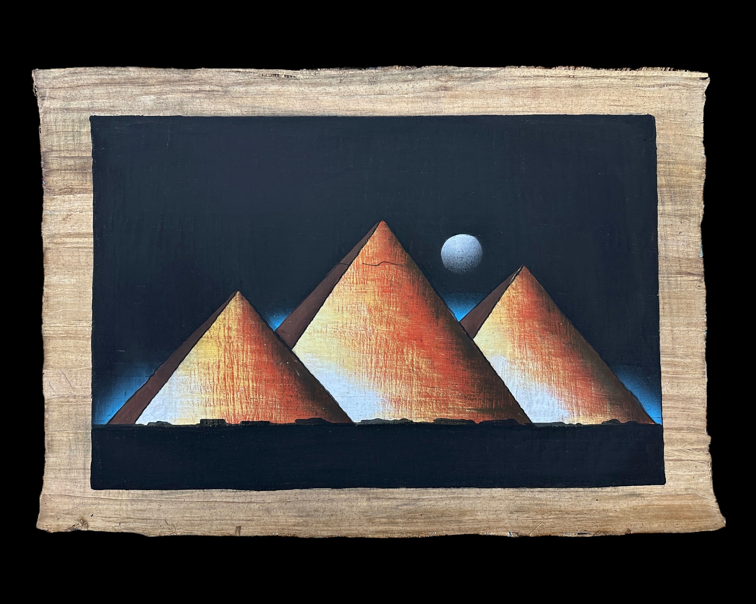 Pyramids of Giza Papyrus - 100x70cm