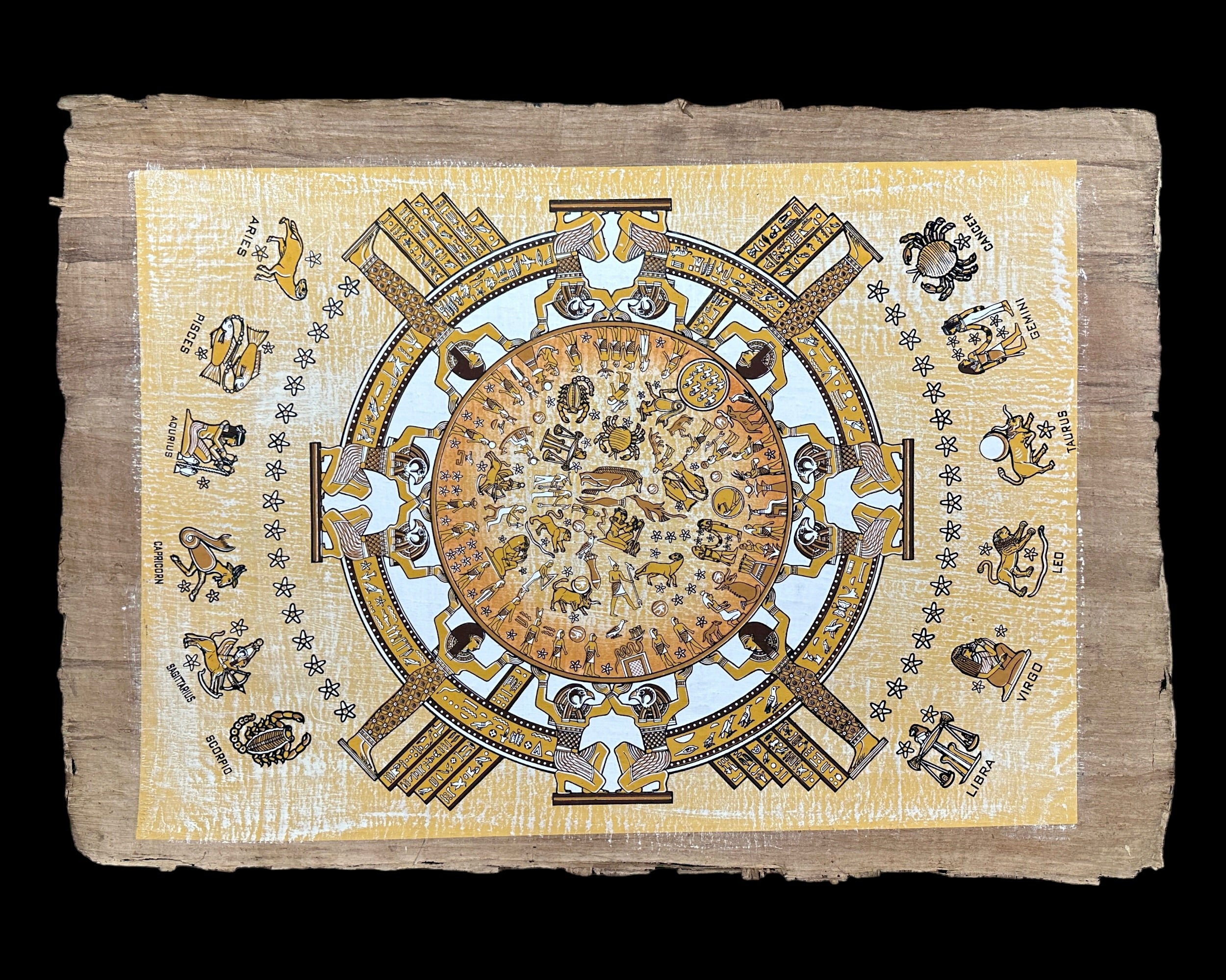 Dendera Zodiac Papyrus - 100x70cm