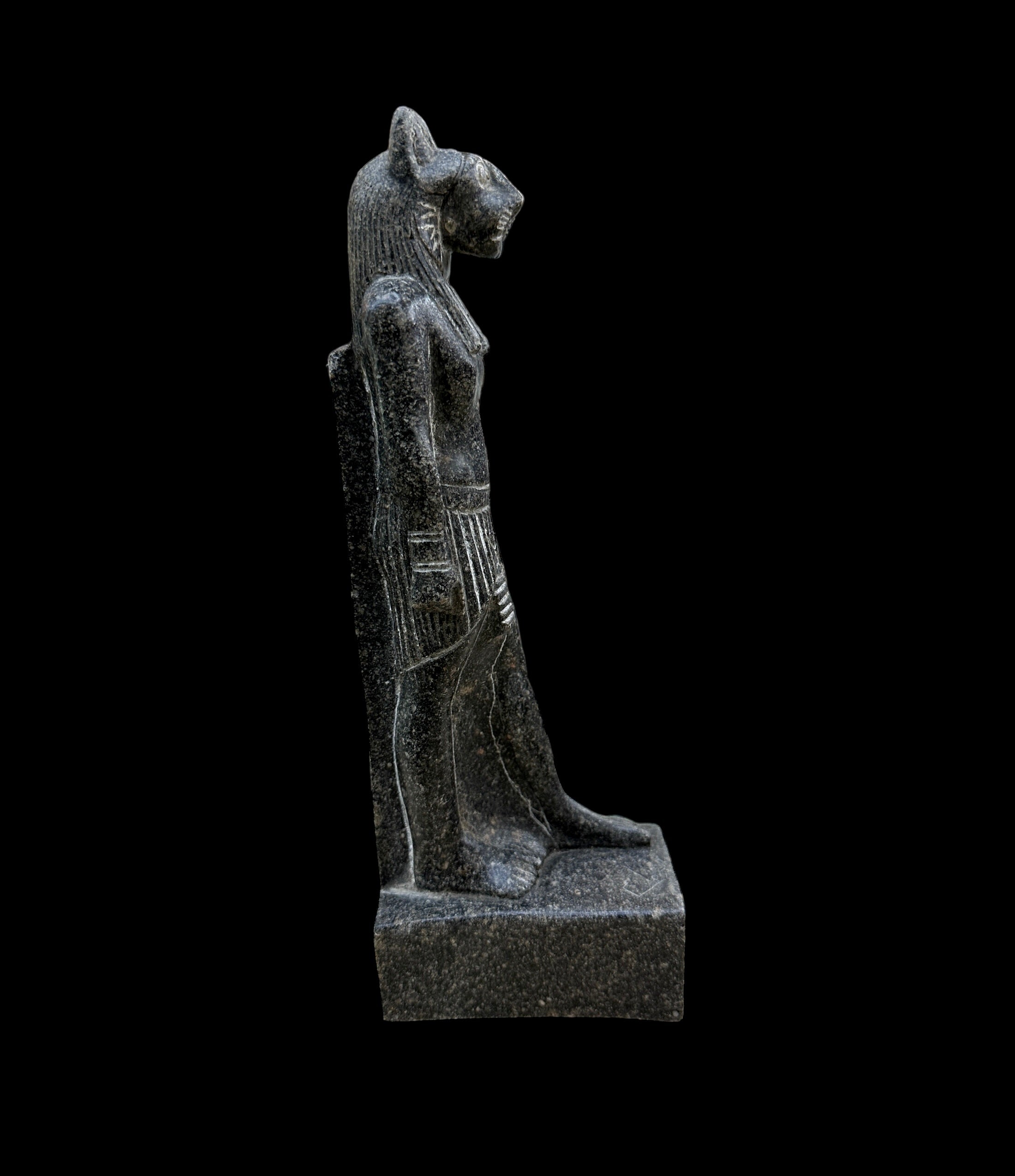 Bastet Statue - Black Granite