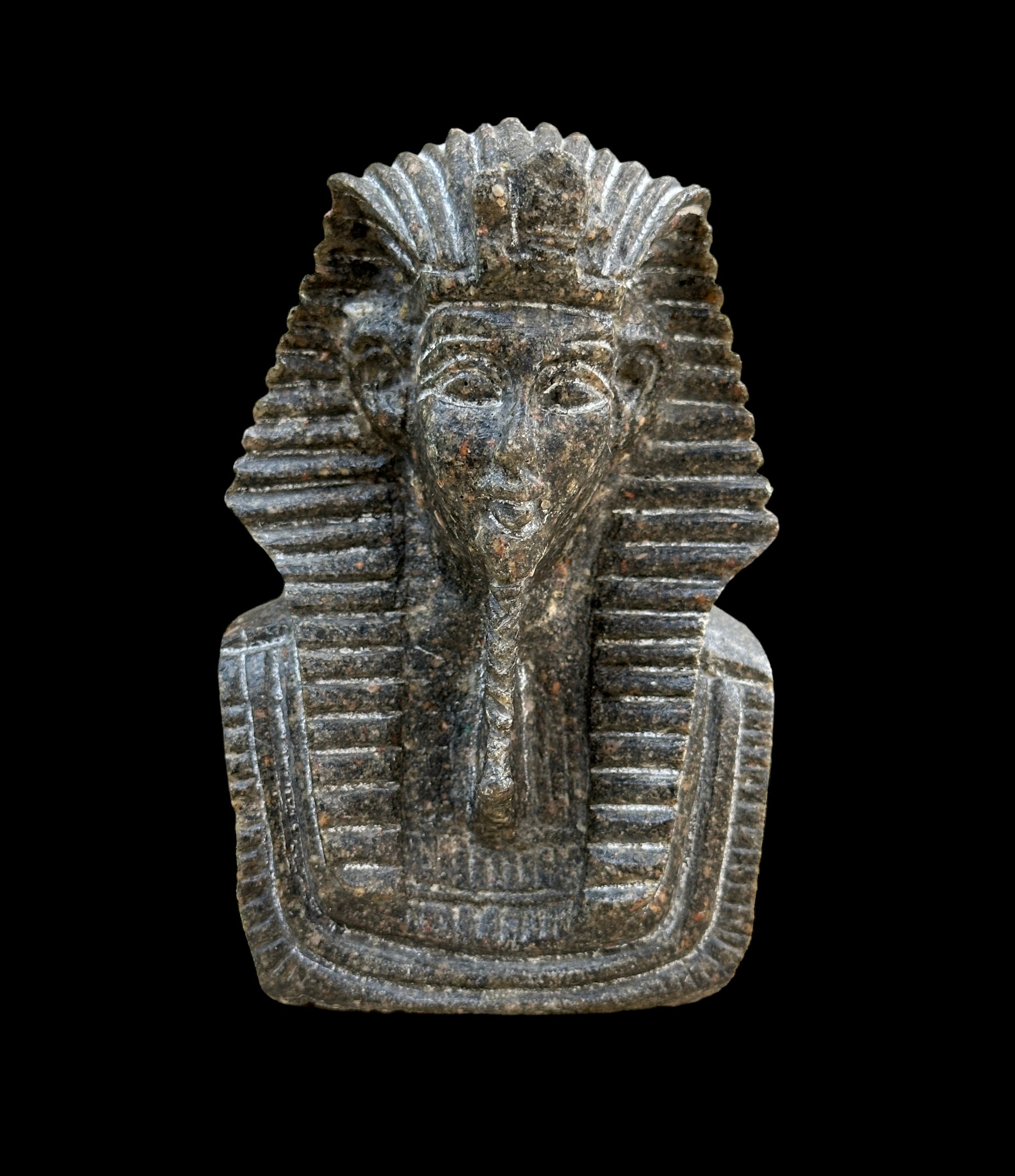 Tutankhamun Bust - Black Granite