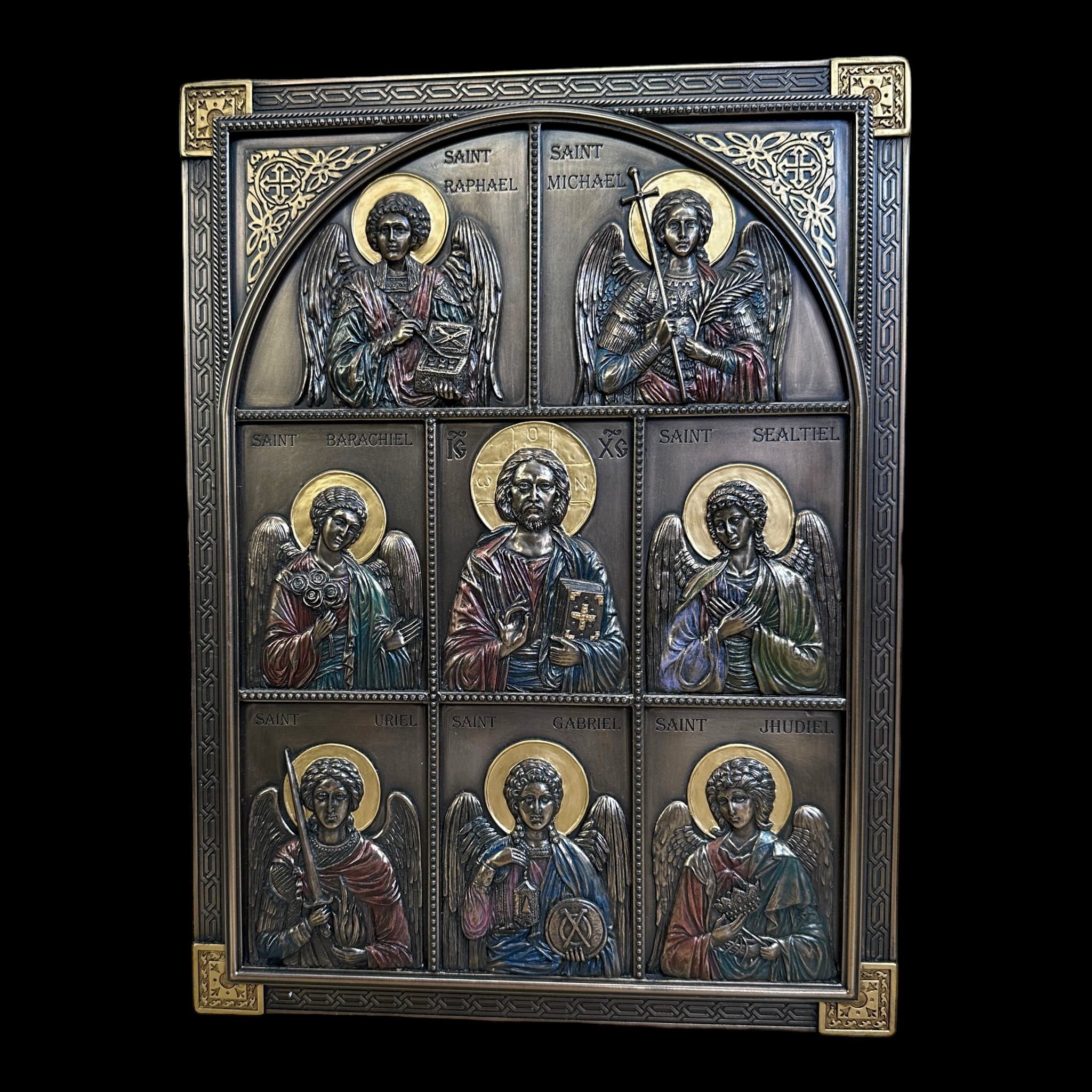 Jesus and the Archangels Plaque