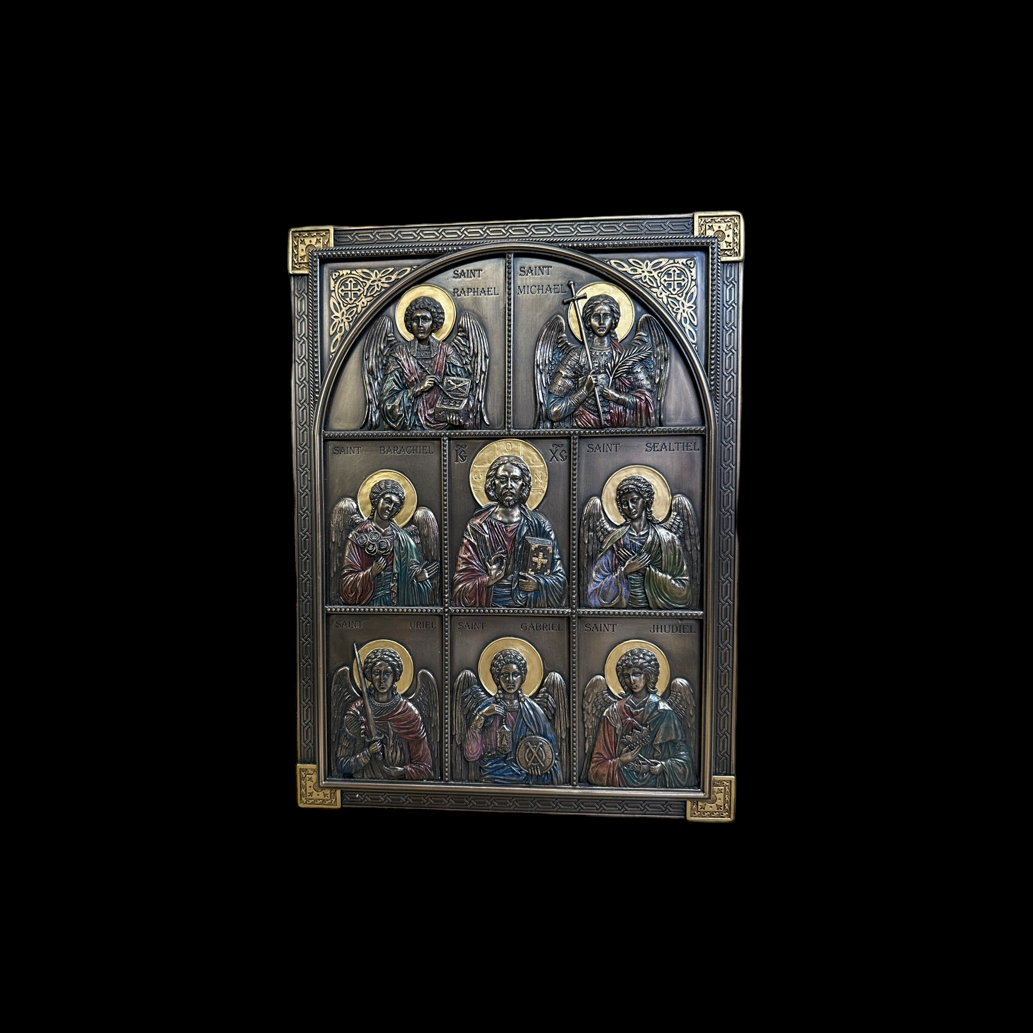 Jesus and the Archangels Plaque