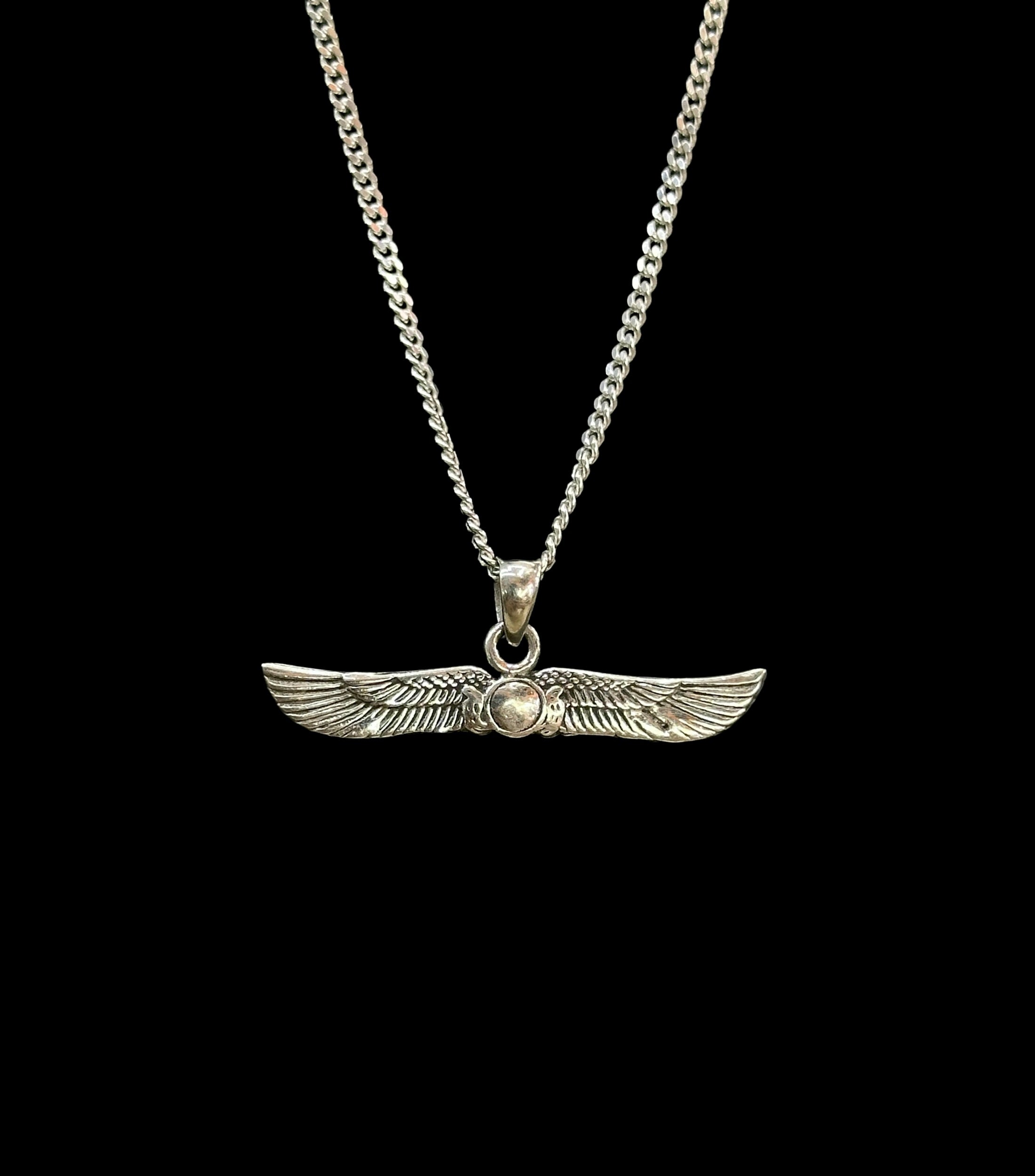 Winged Sun Disc Pendant