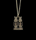Double Atef Cartouche Pendant