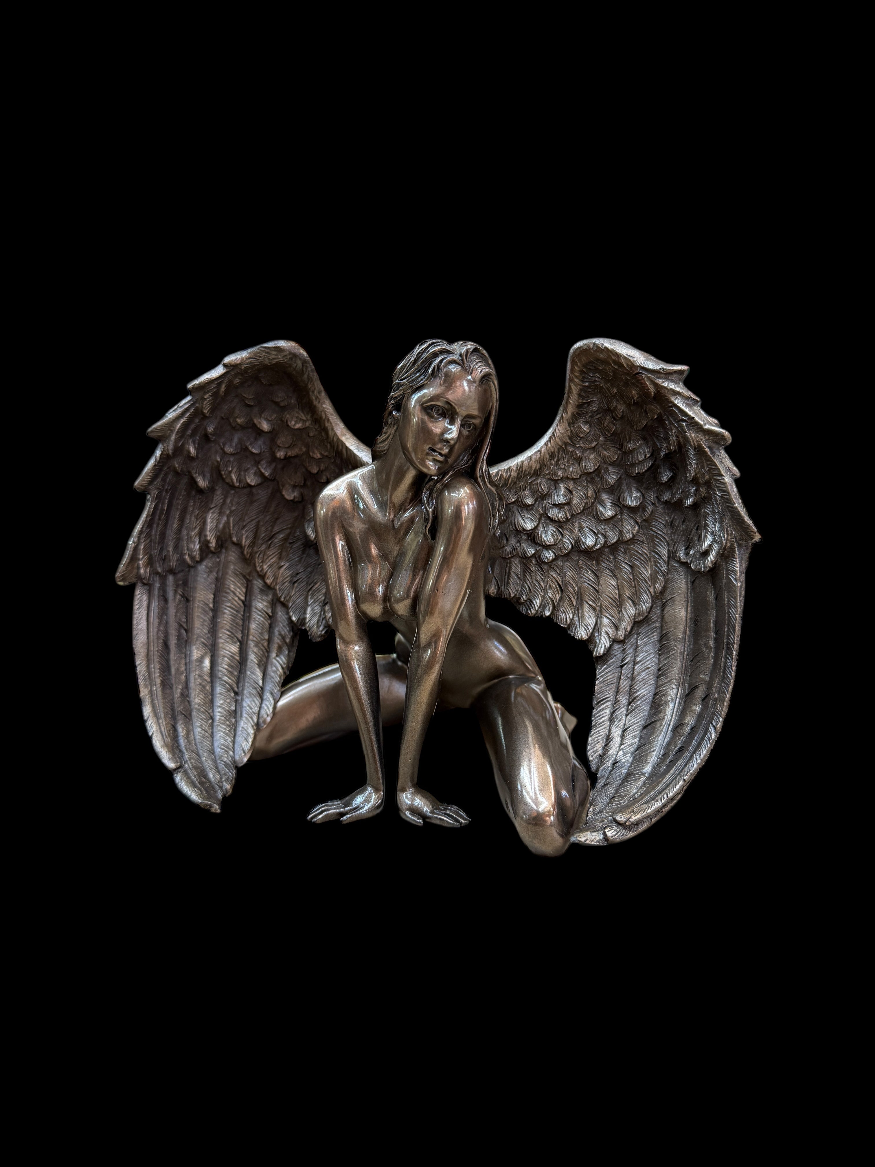 Winged Female Angel Statue
