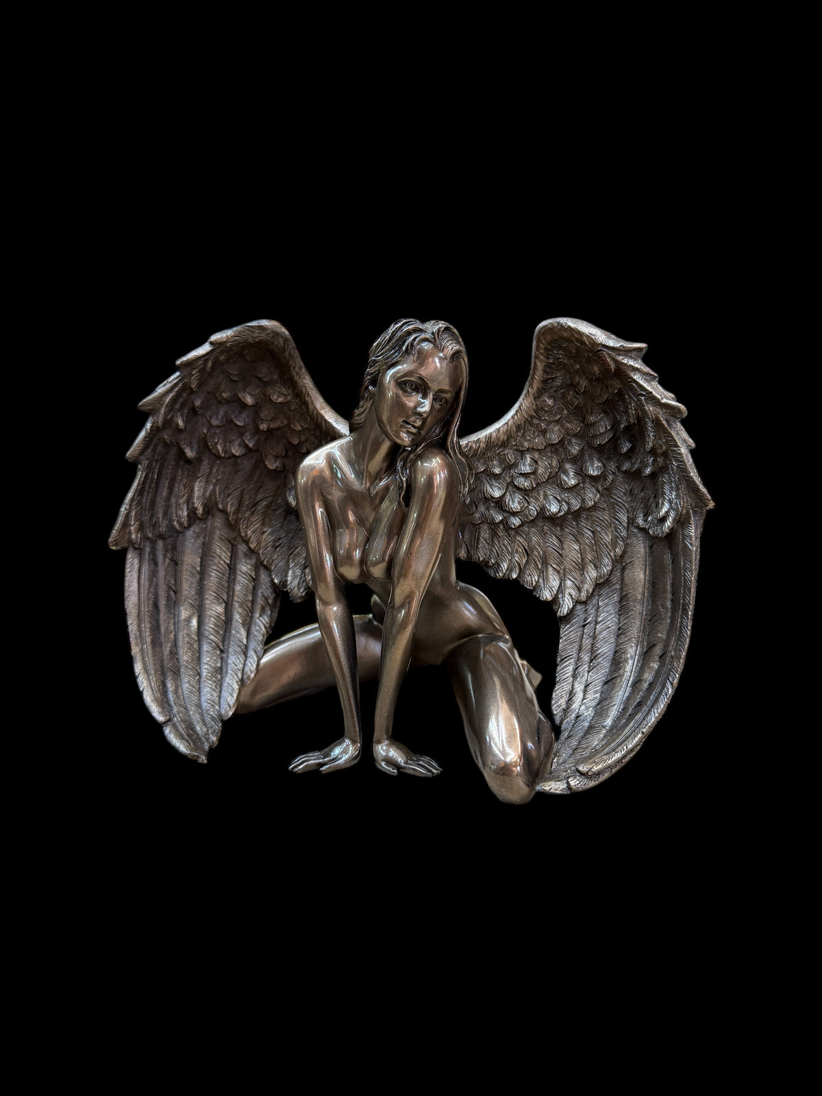 Winged Female Angel Statue