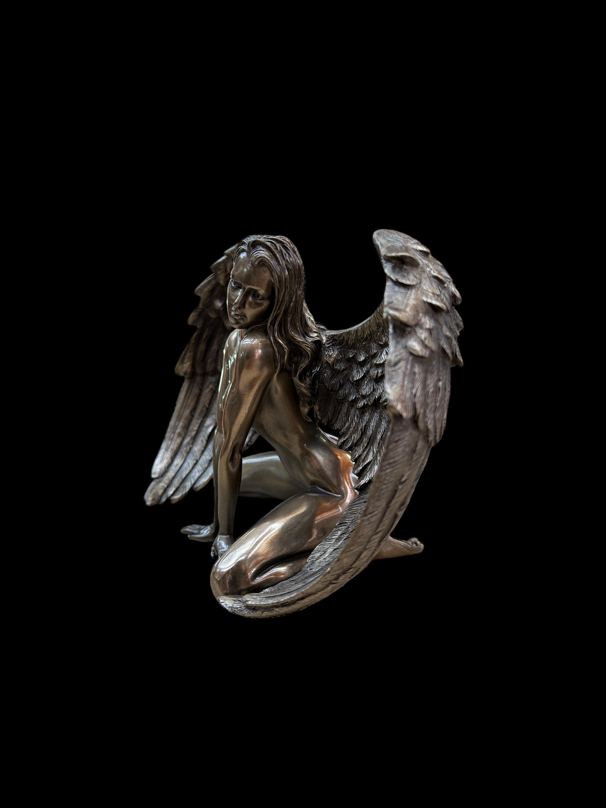 Winged Female Angel Statue