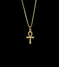 18k Gold Ankh Pendant