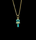18k Gold Ankh Pendant