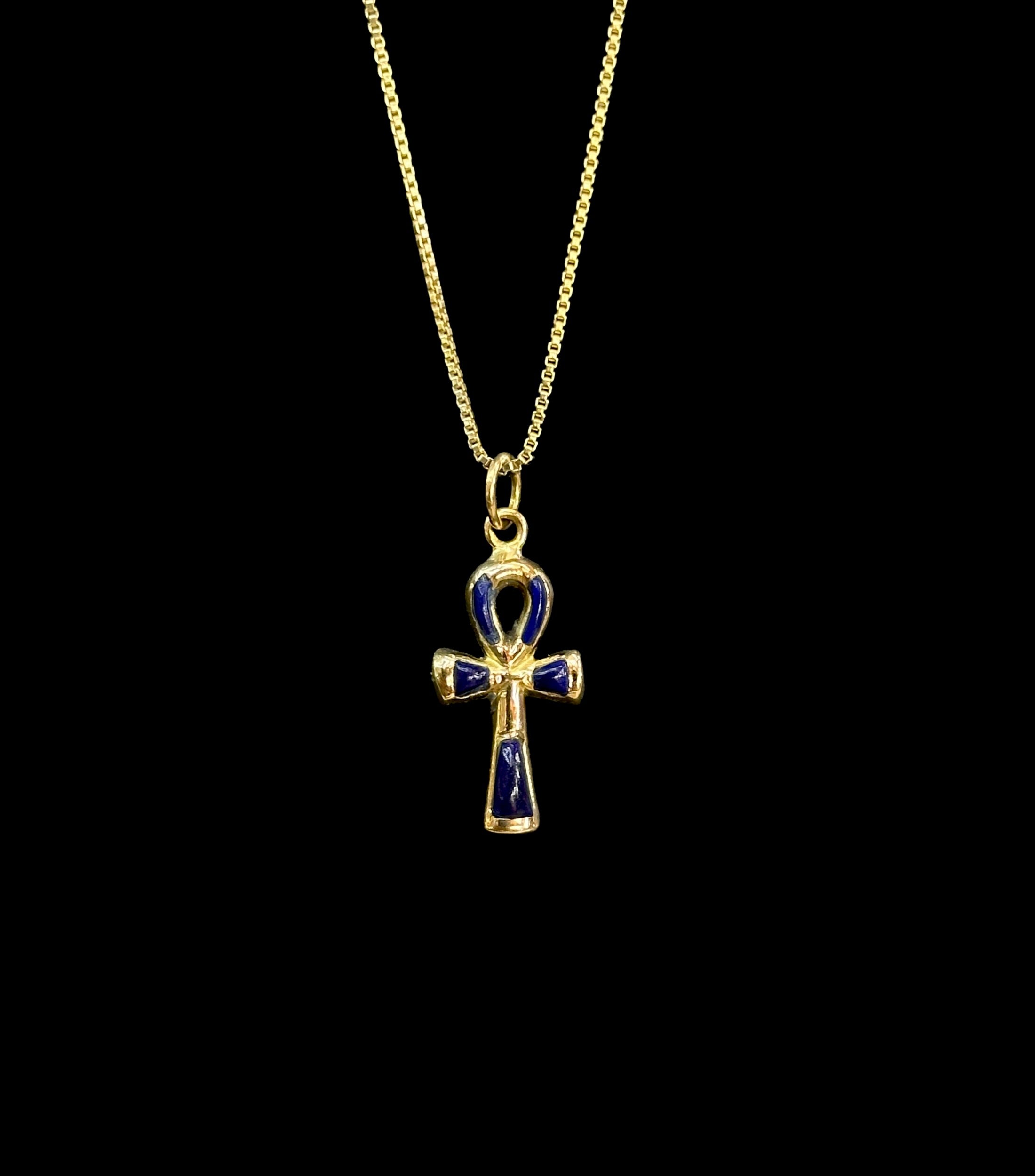 18k Gold Ankh Pendant