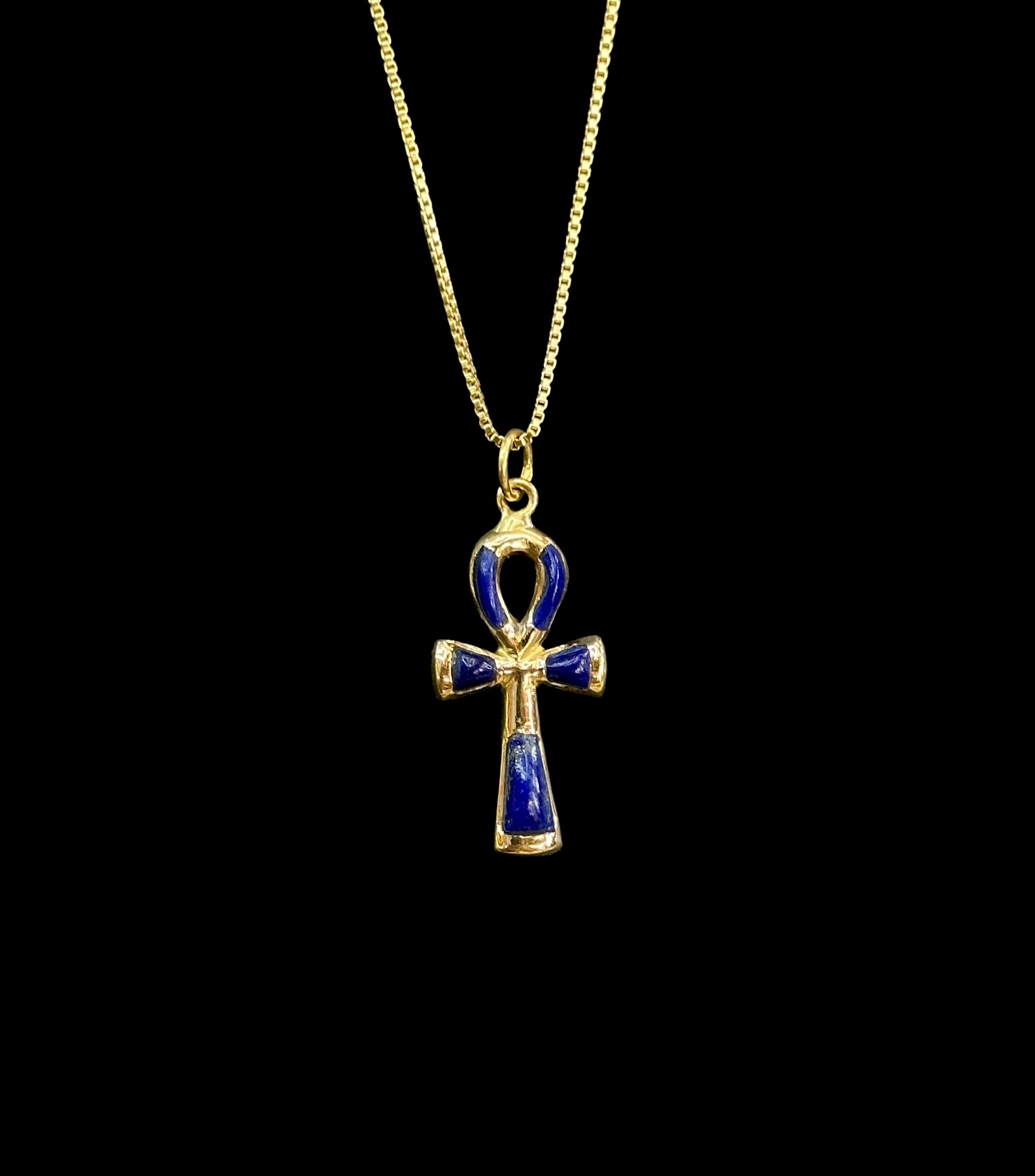 18k Gold Ankh Pendant