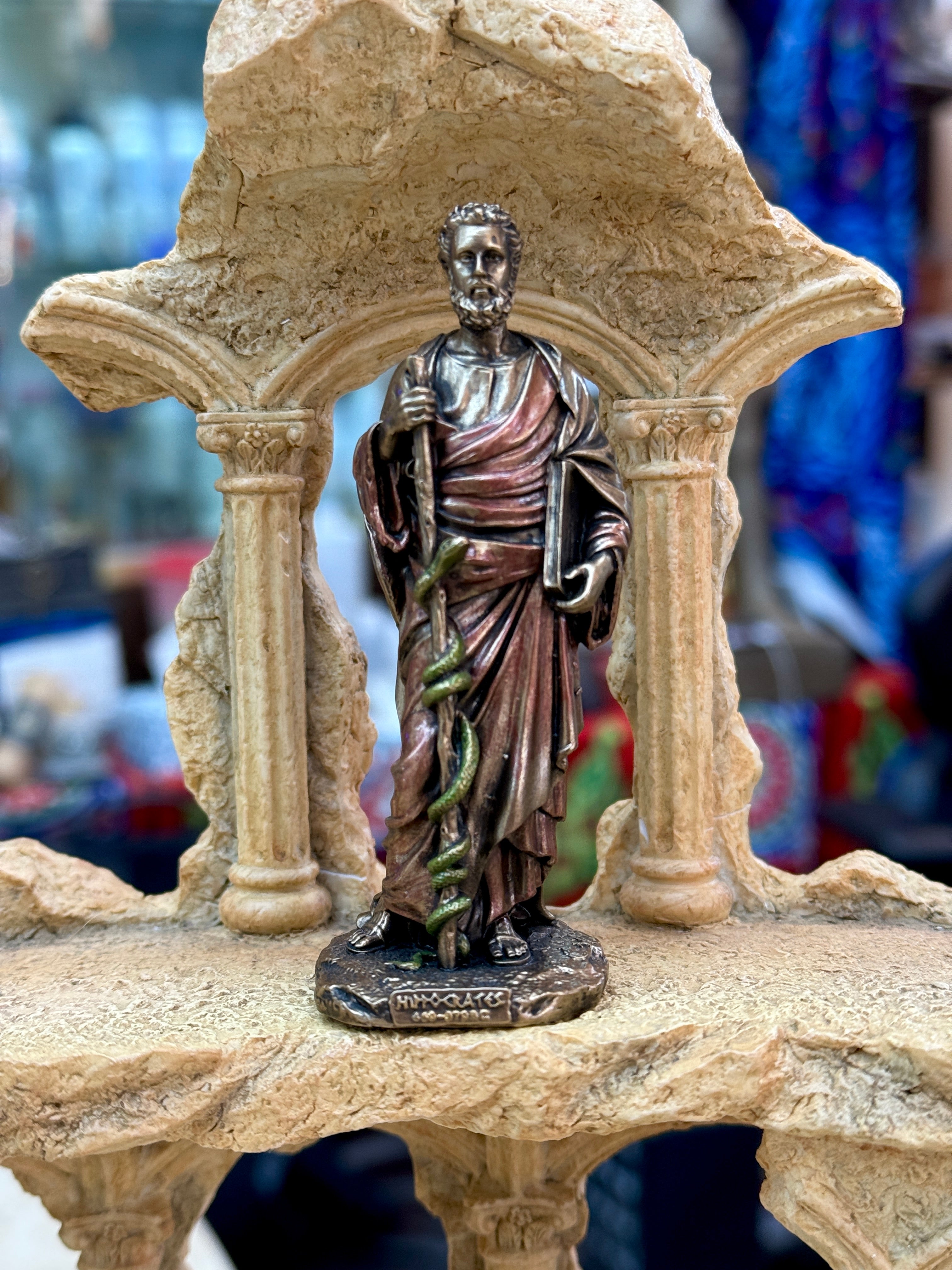 Hippocrates Mini Statue