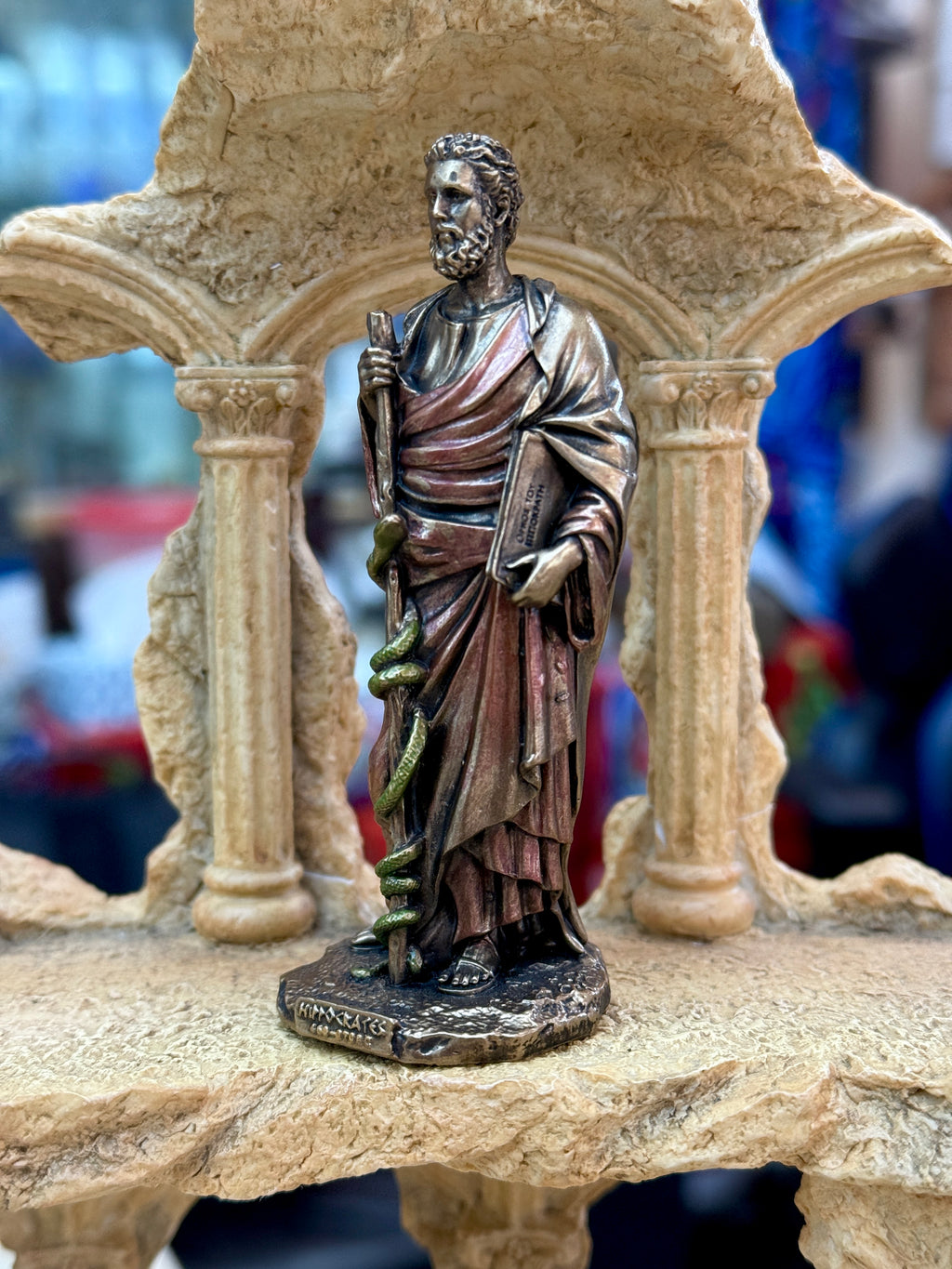 Hippocrates Mini Statue