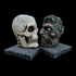 Skull & Zombie Bookends