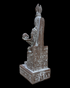 Isis Nursing Horus Statue - Red Granite