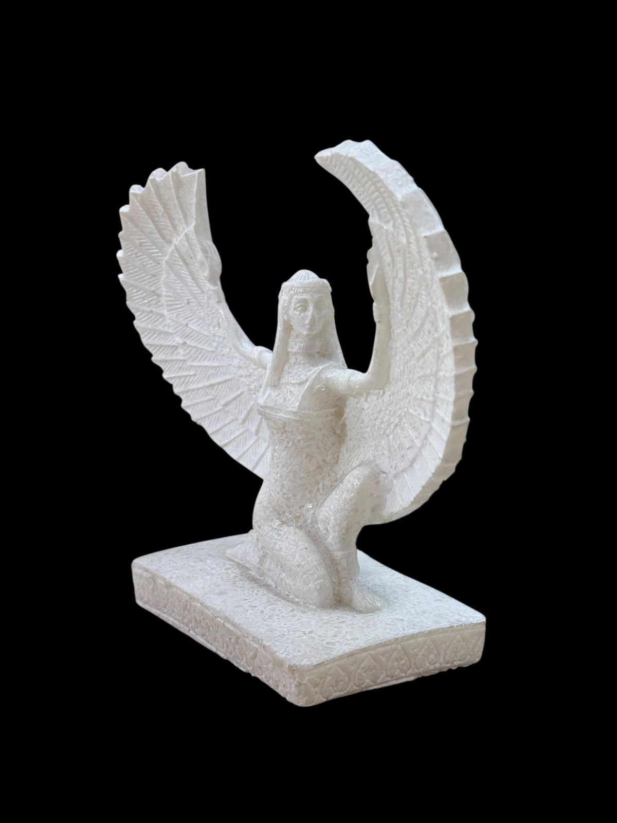 Alabaster Isis Statue - Made in Egypt