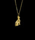 18k Gold Bastet Pendant