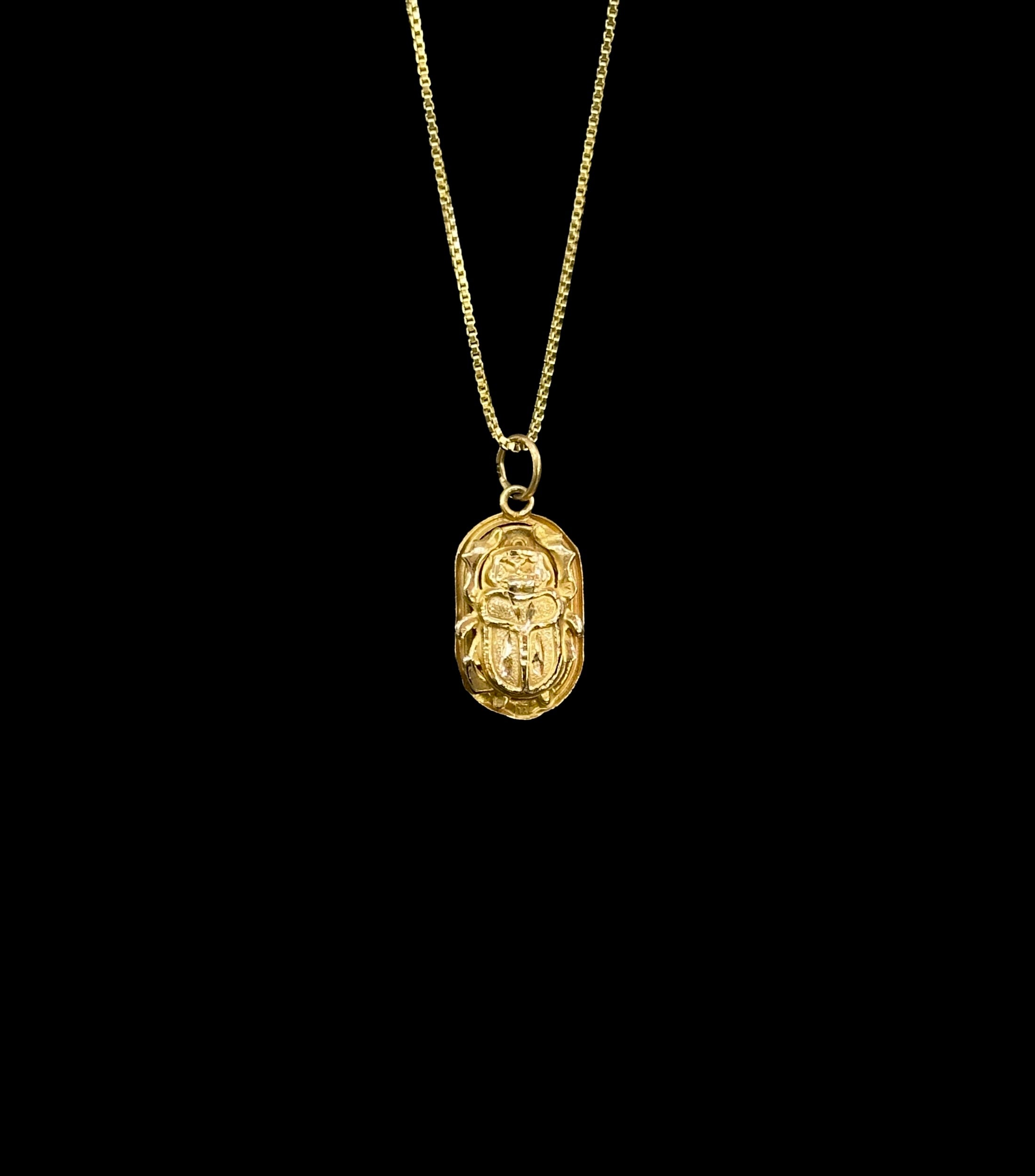 18k Scarab Pendant