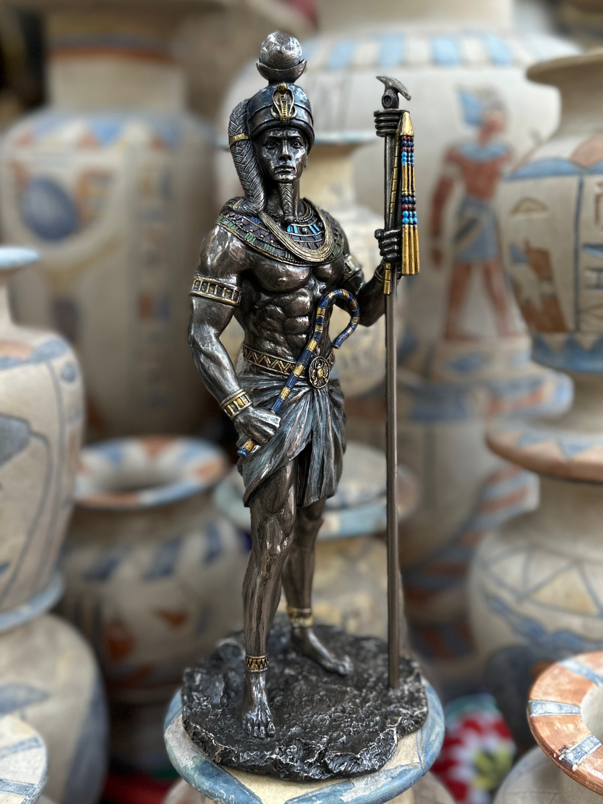 Egyptian God Khonsu Statue