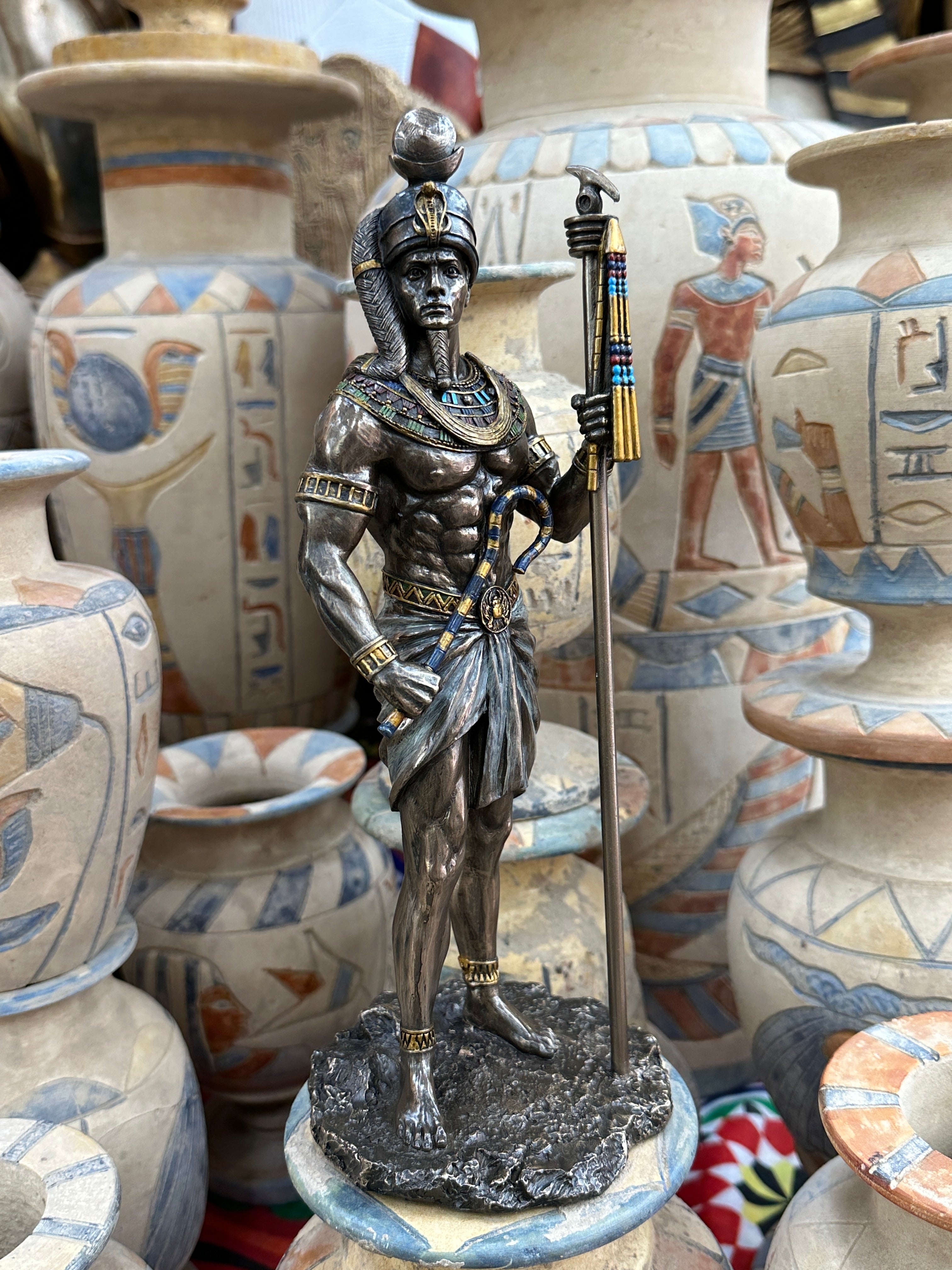 Egyptian God Khonsu Statue