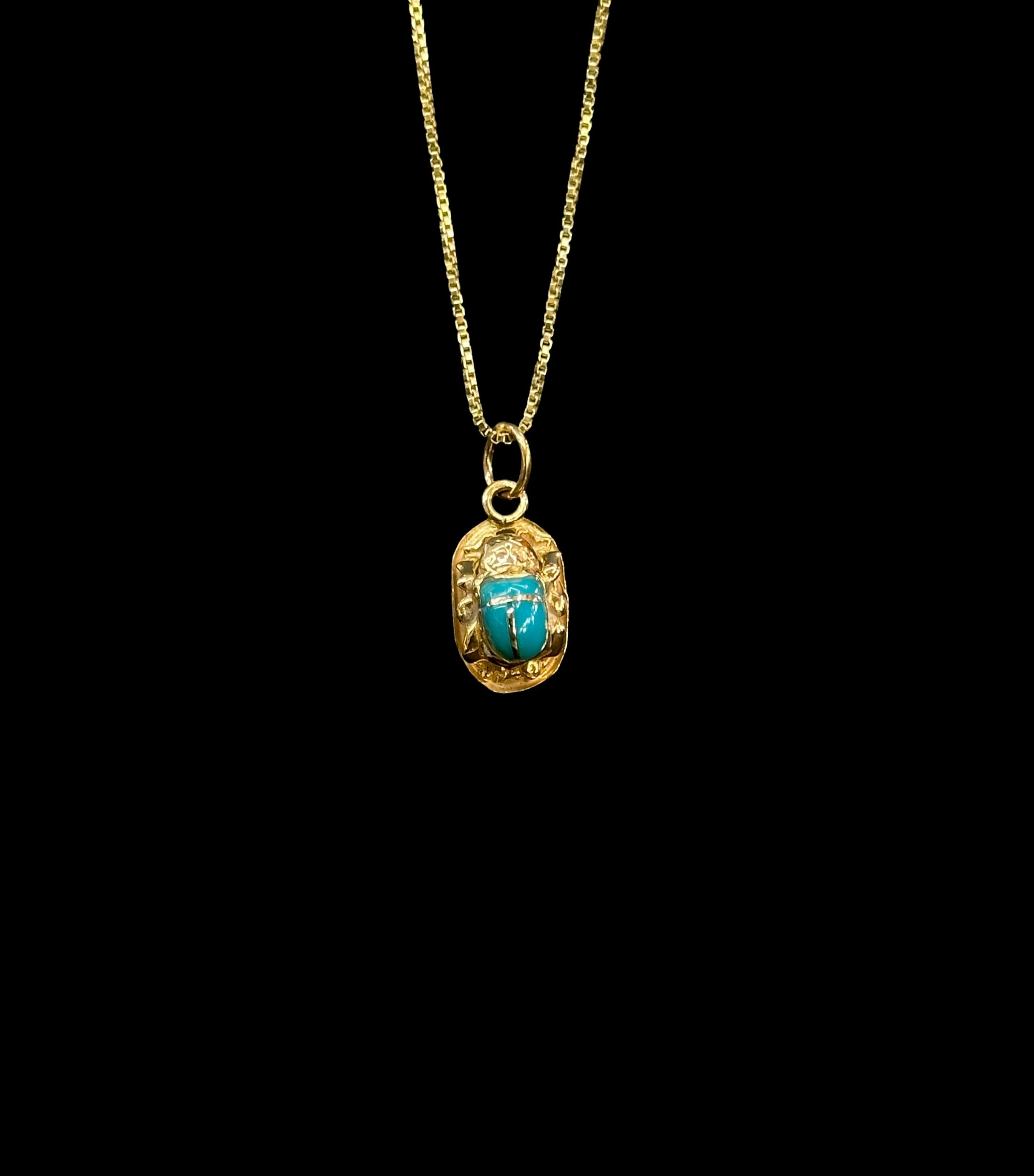 18k Scarab Pendant