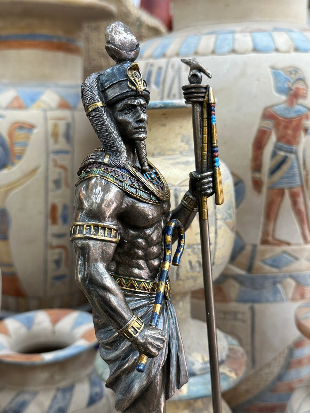 Egyptian God Khonsu Statue