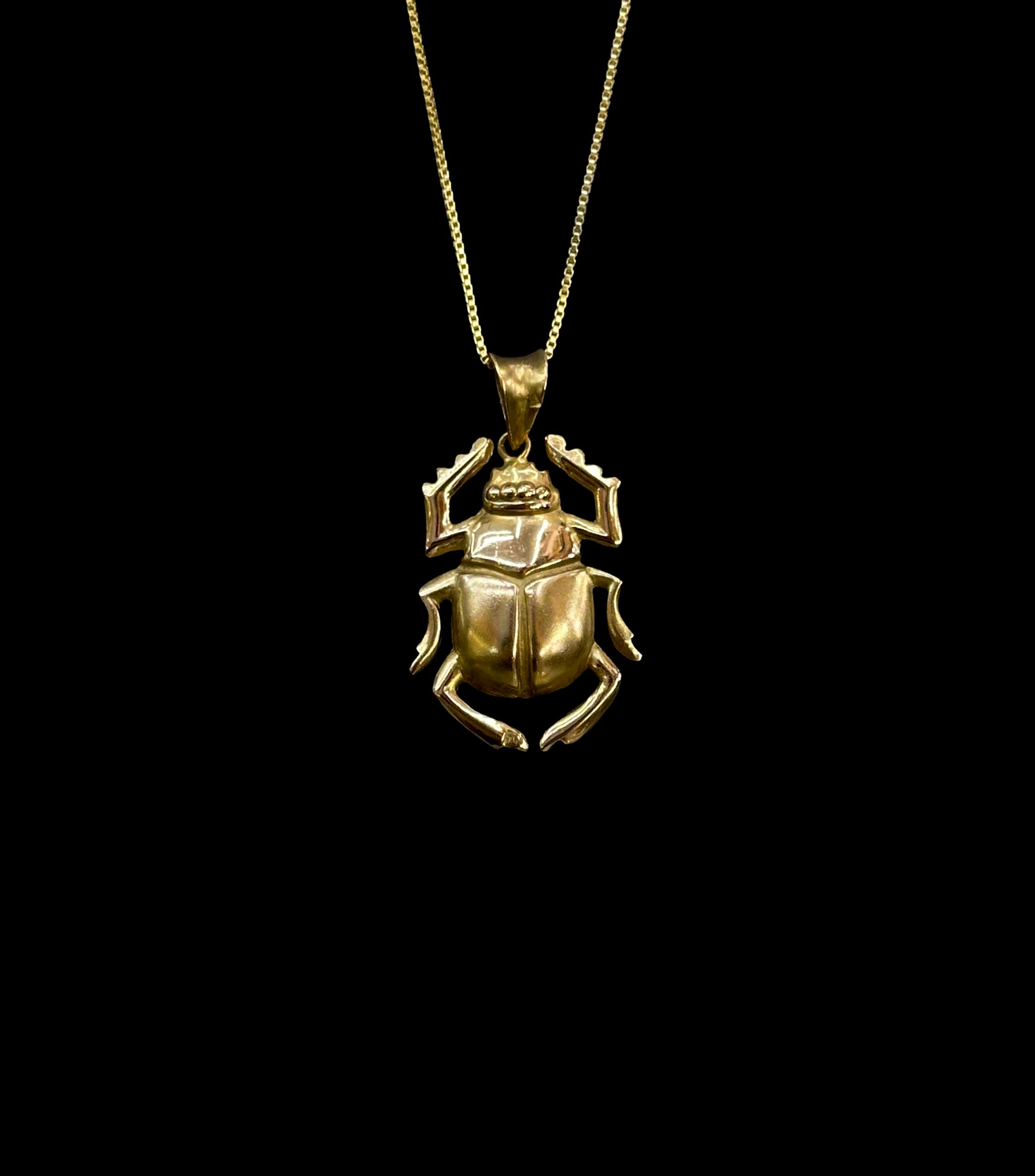 18k Scarab Pendant