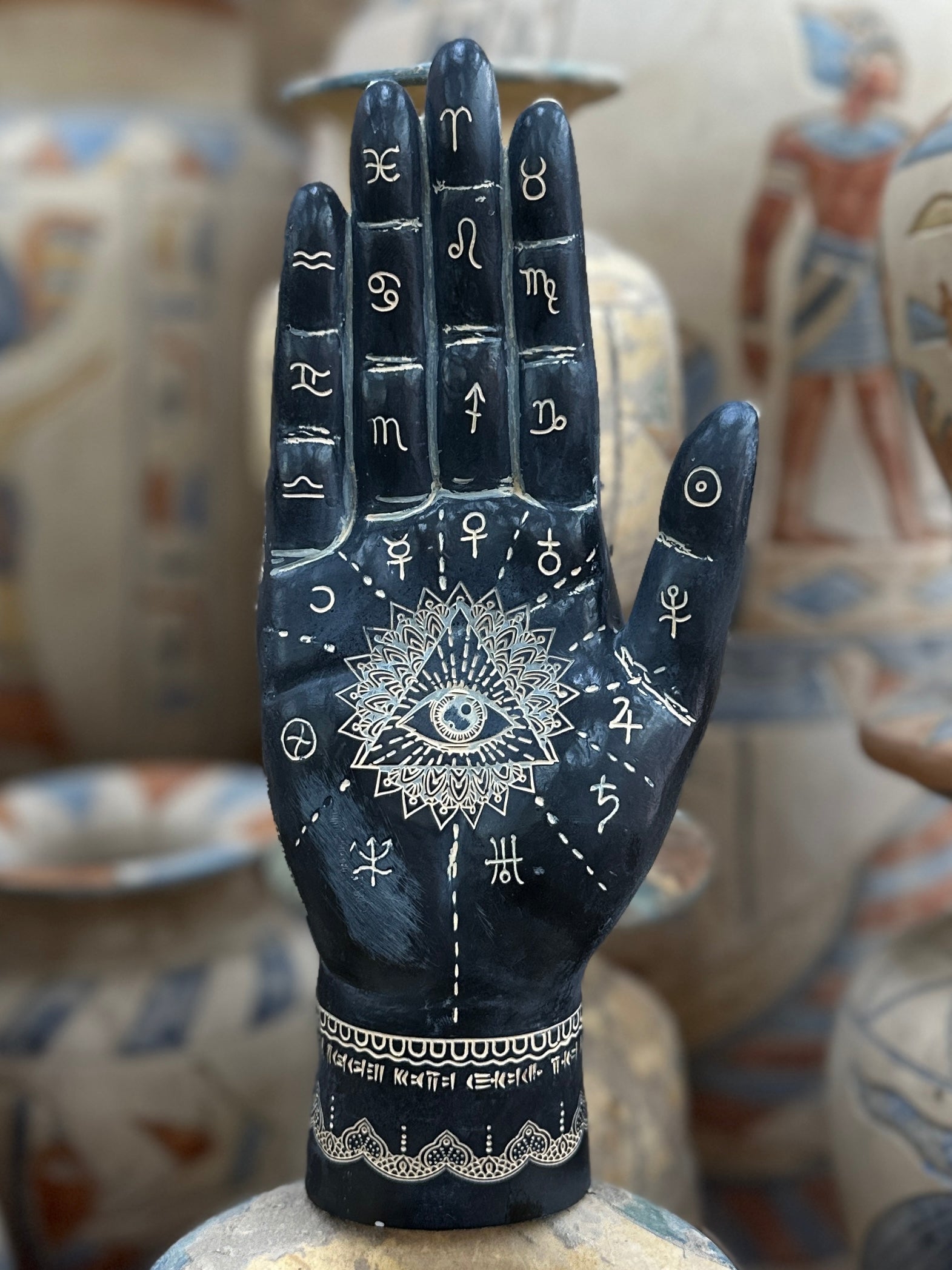 Mystic Hamsa Hand Statue