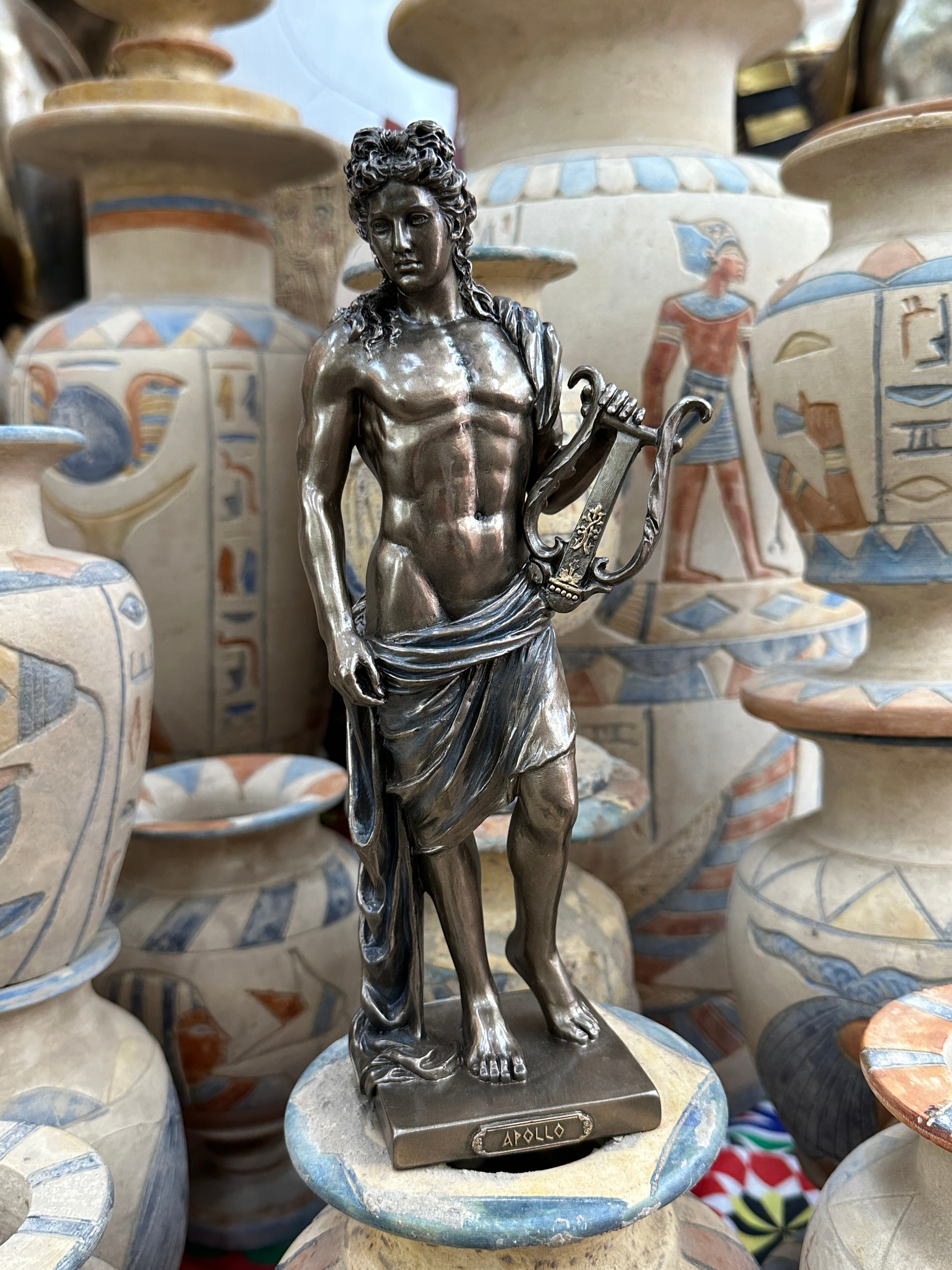 Greek God Apollo Statue