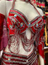 Red Belly Dance Costume