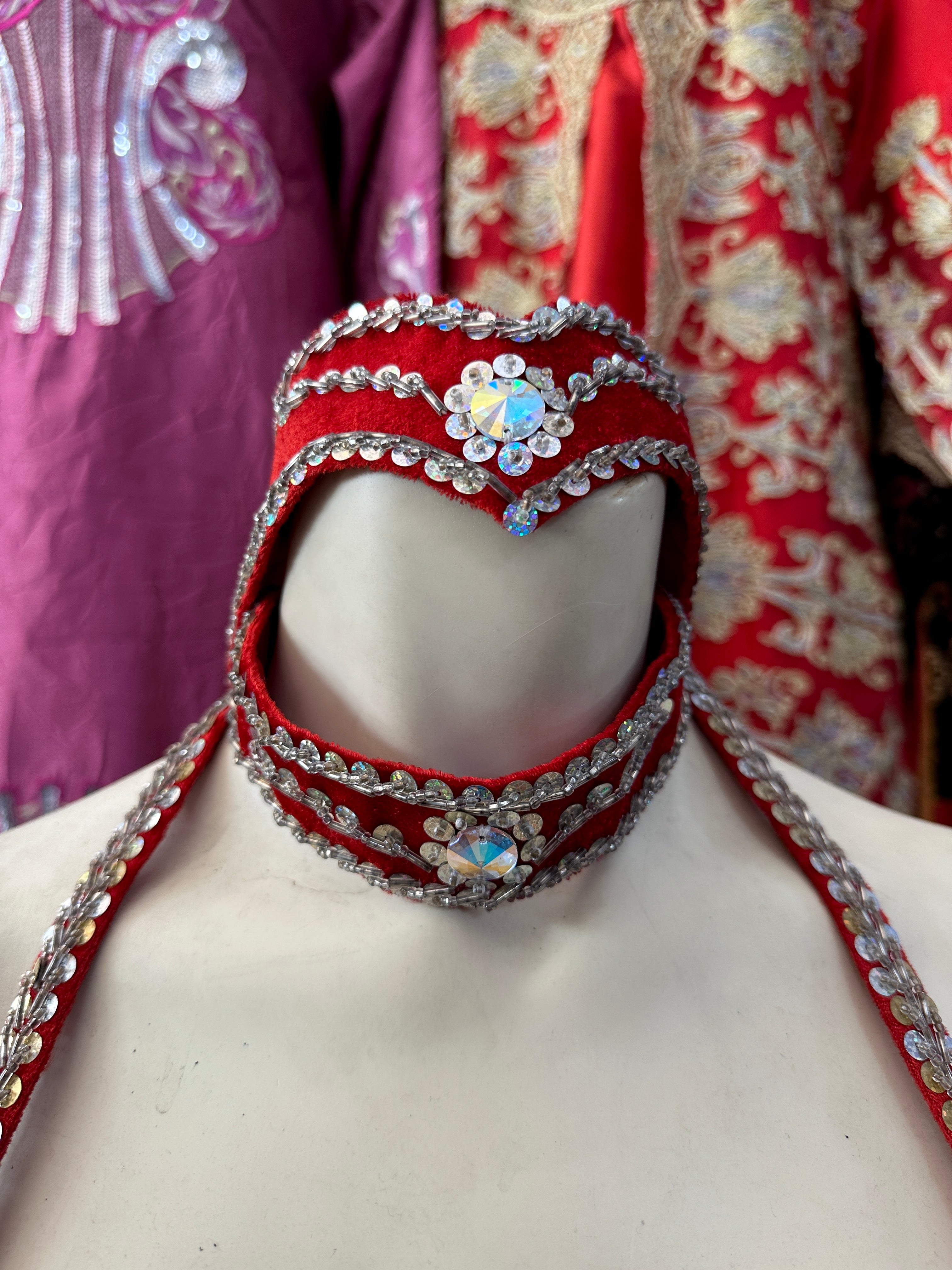 Red Belly Dance Costume