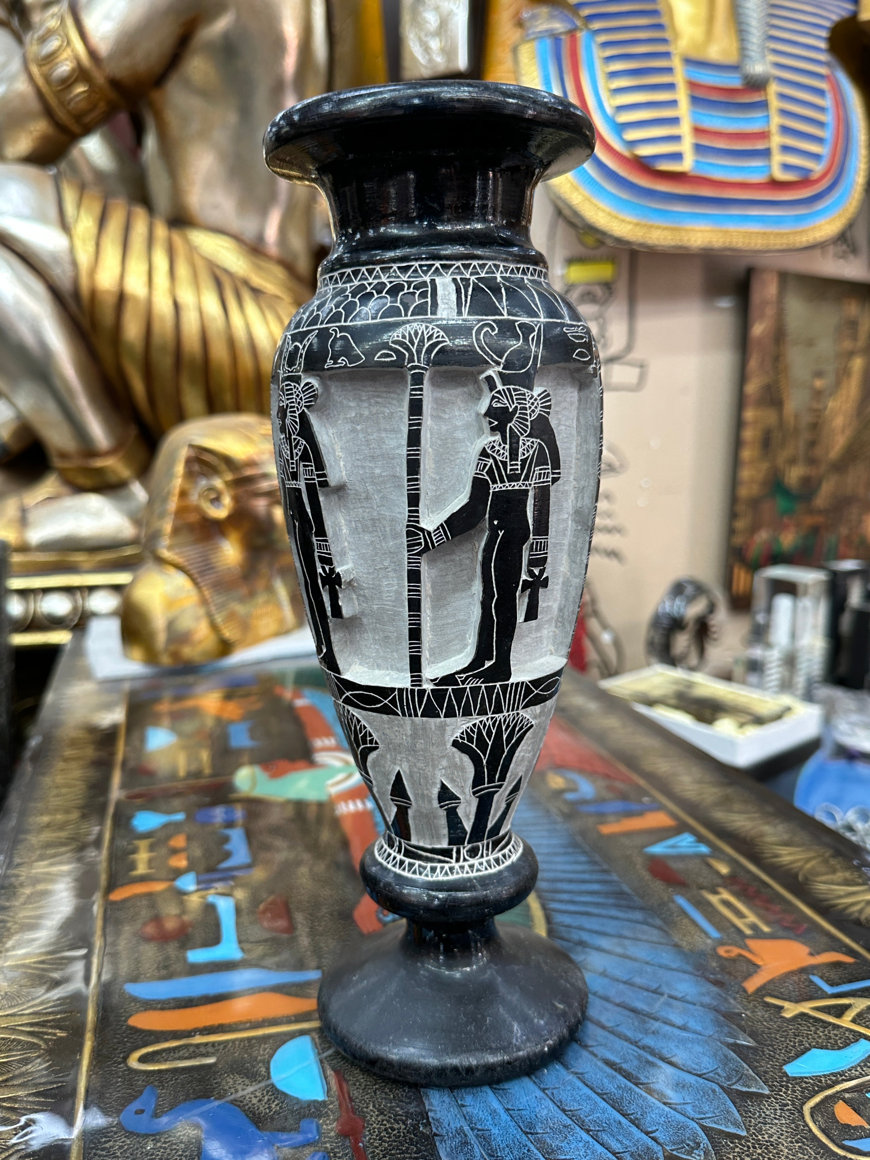 Egyptian Basalt Vase