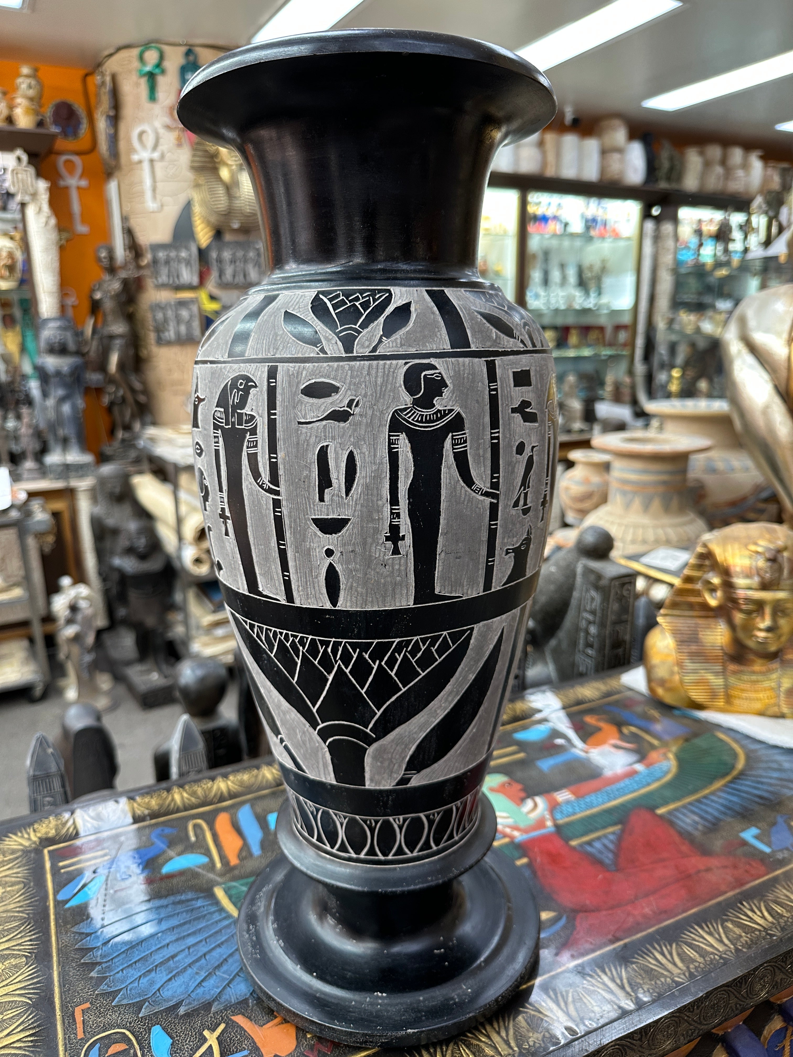 Egyptian Basalt Vase