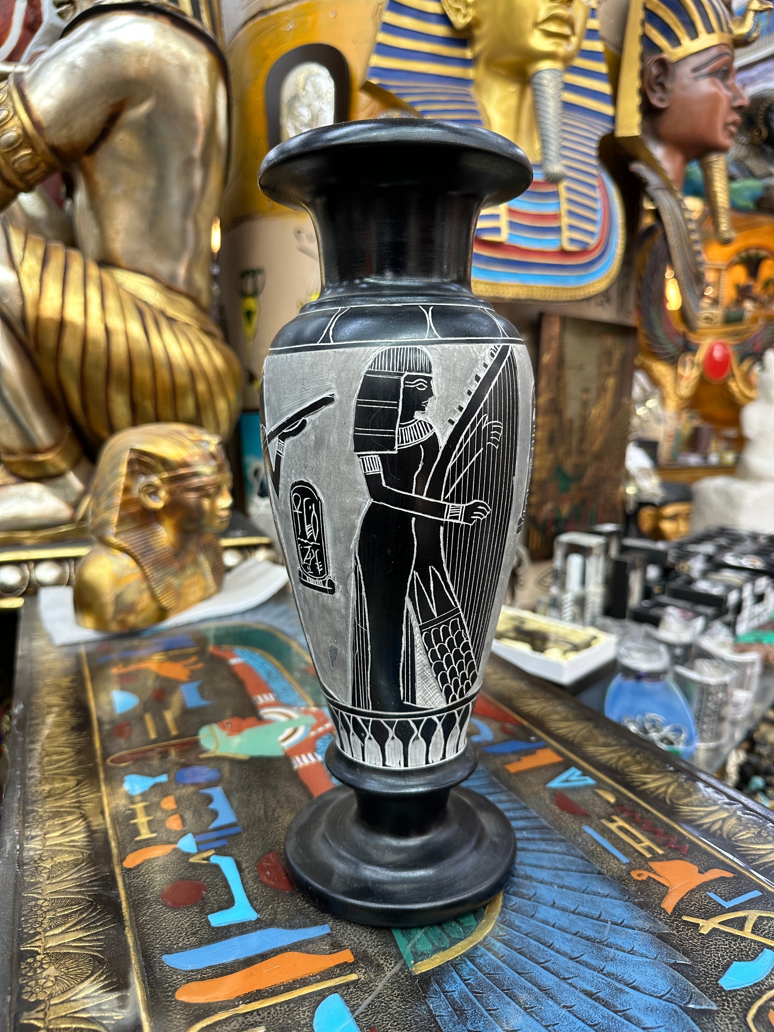 Egyptian Basalt Vase