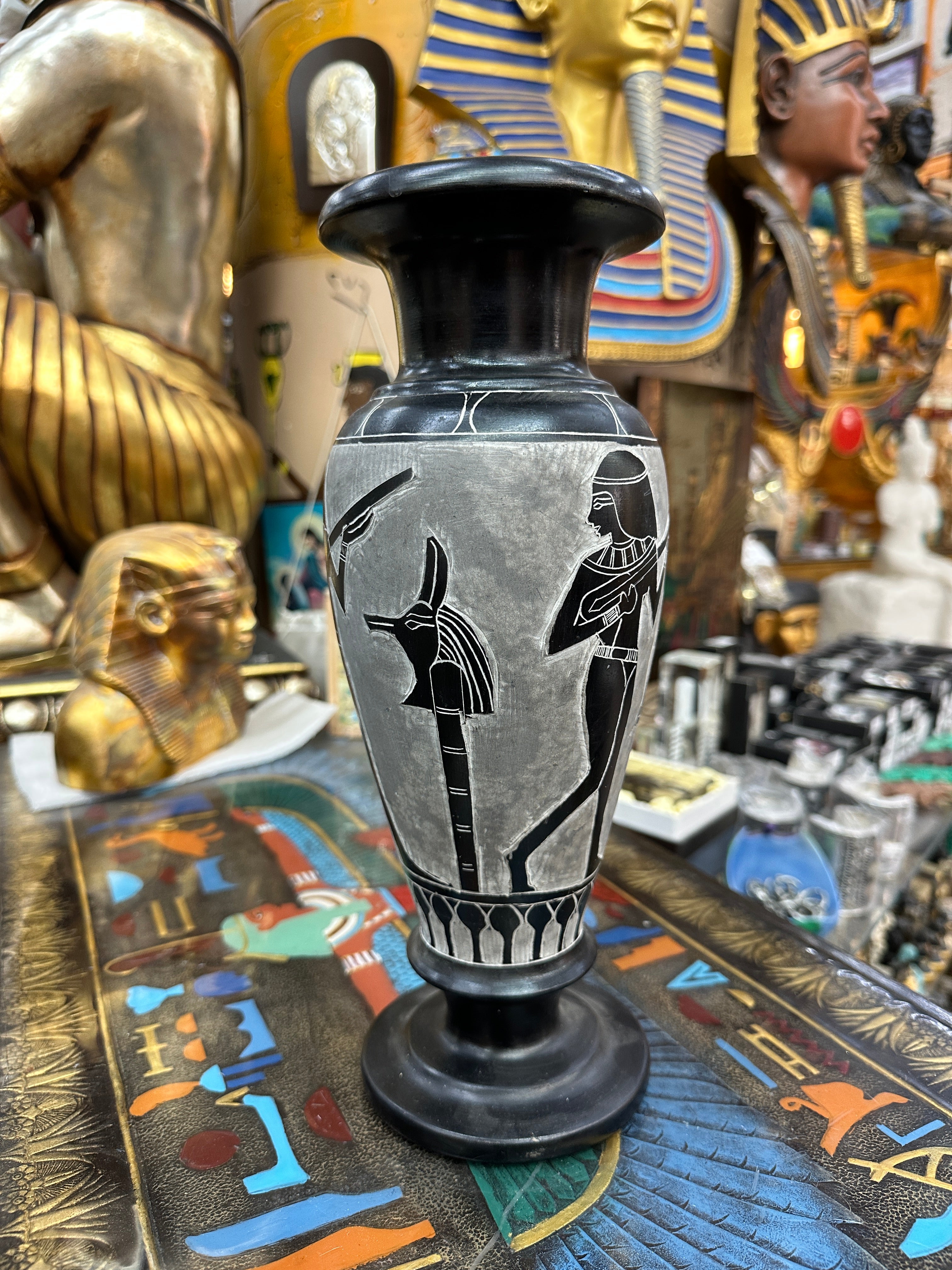 Egyptian Basalt Vase