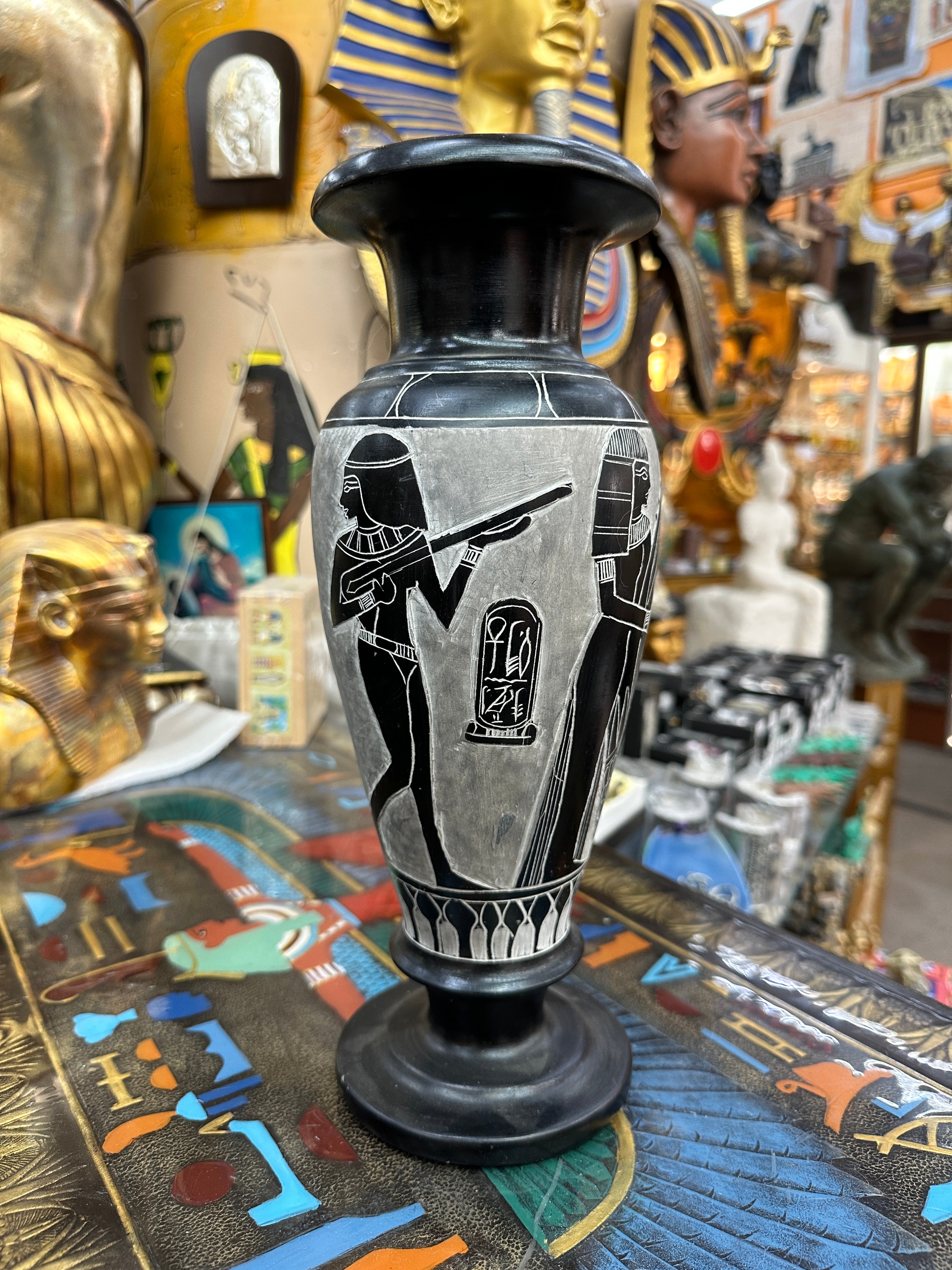 Egyptian Basalt Vase