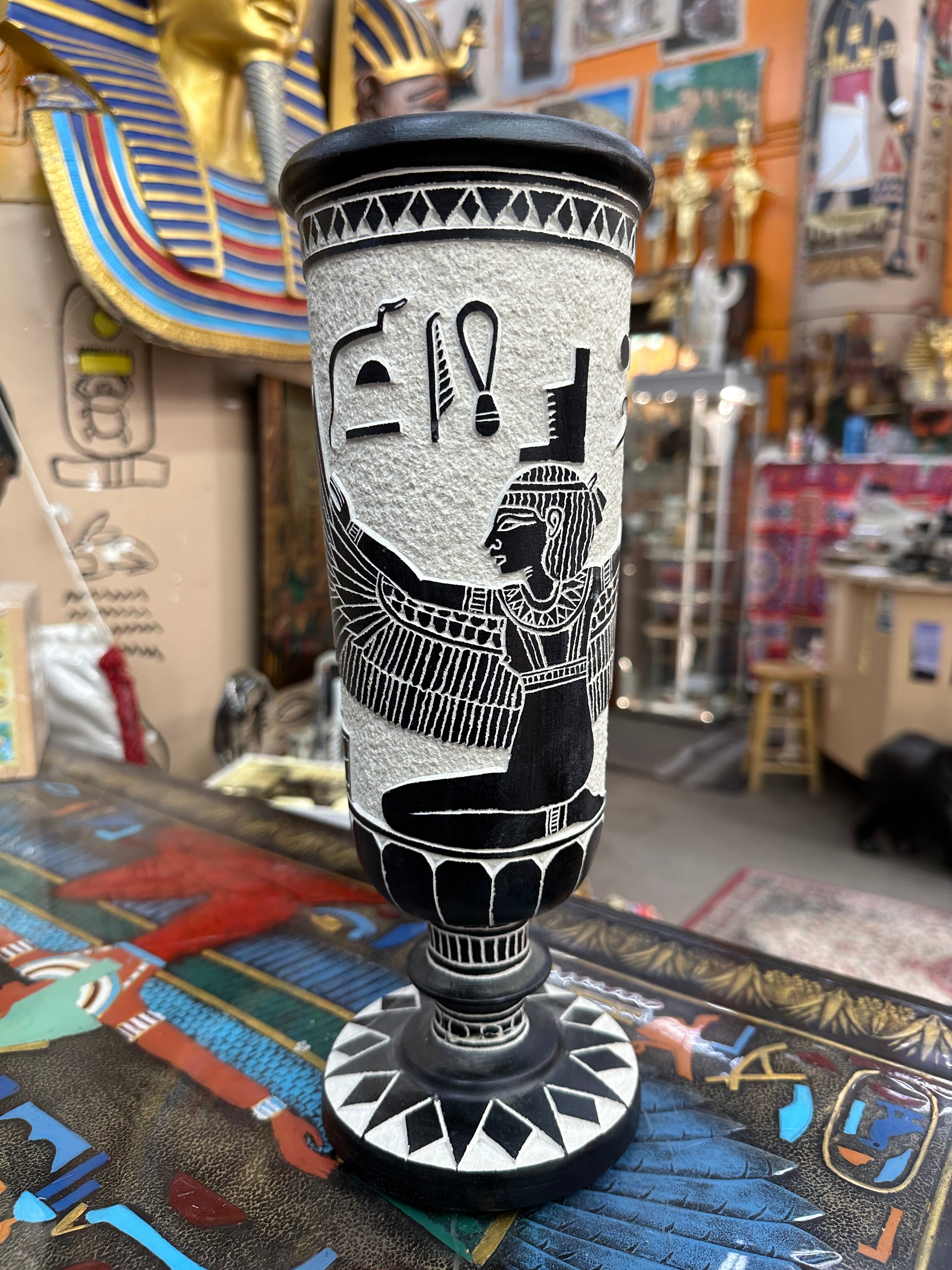 Egyptian Basalt Vase