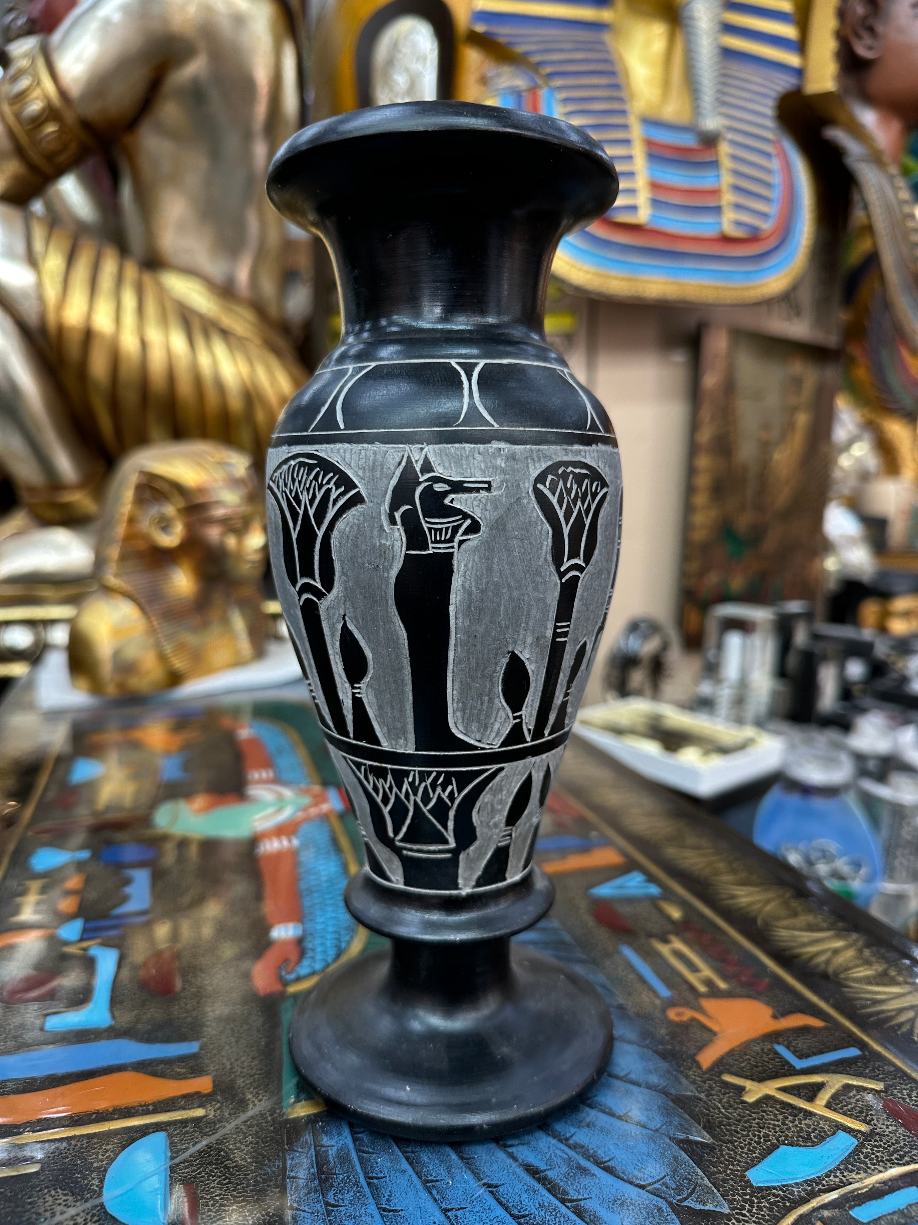 Egyptian Basalt Vase