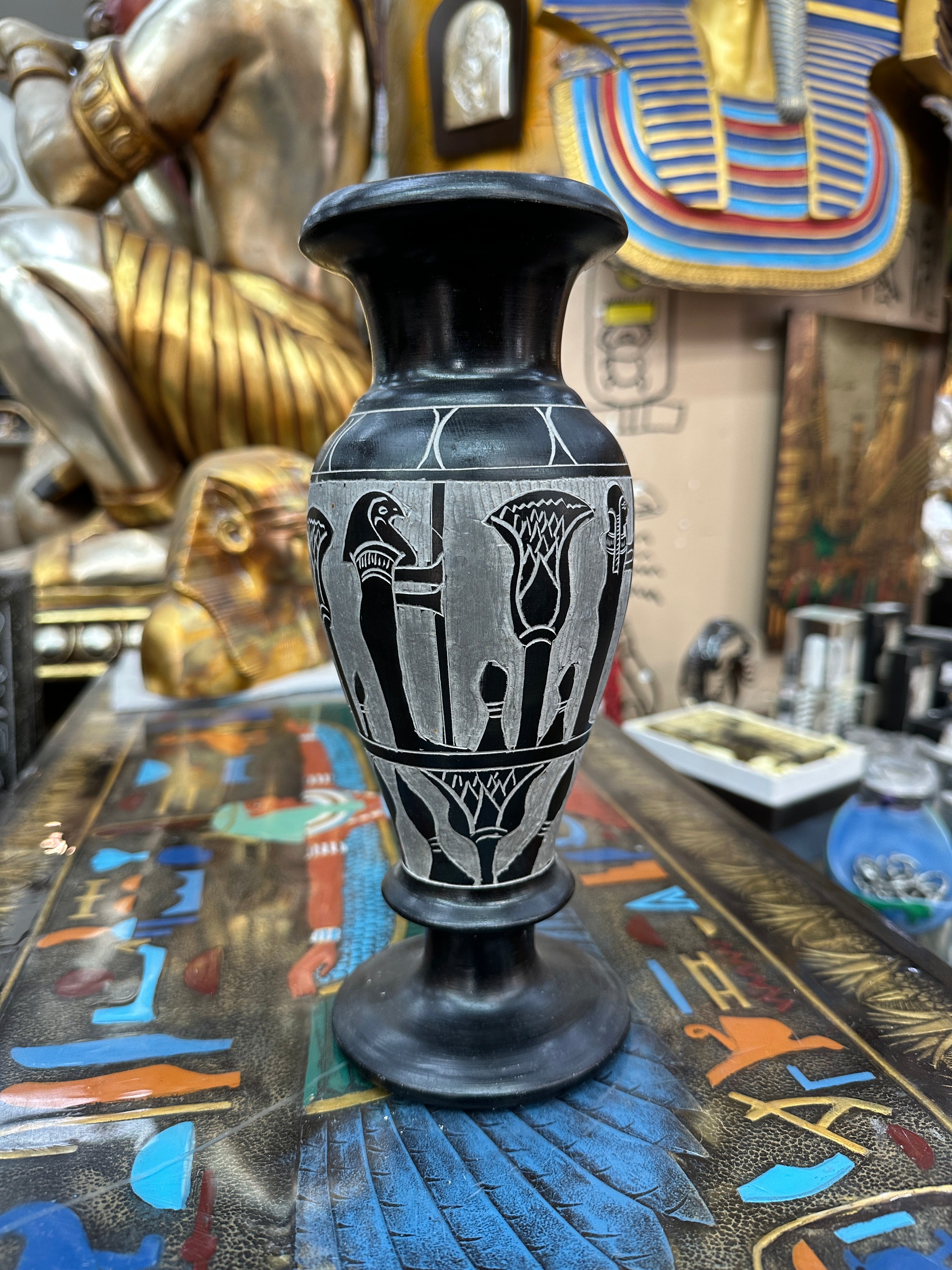 Egyptian Basalt Vase